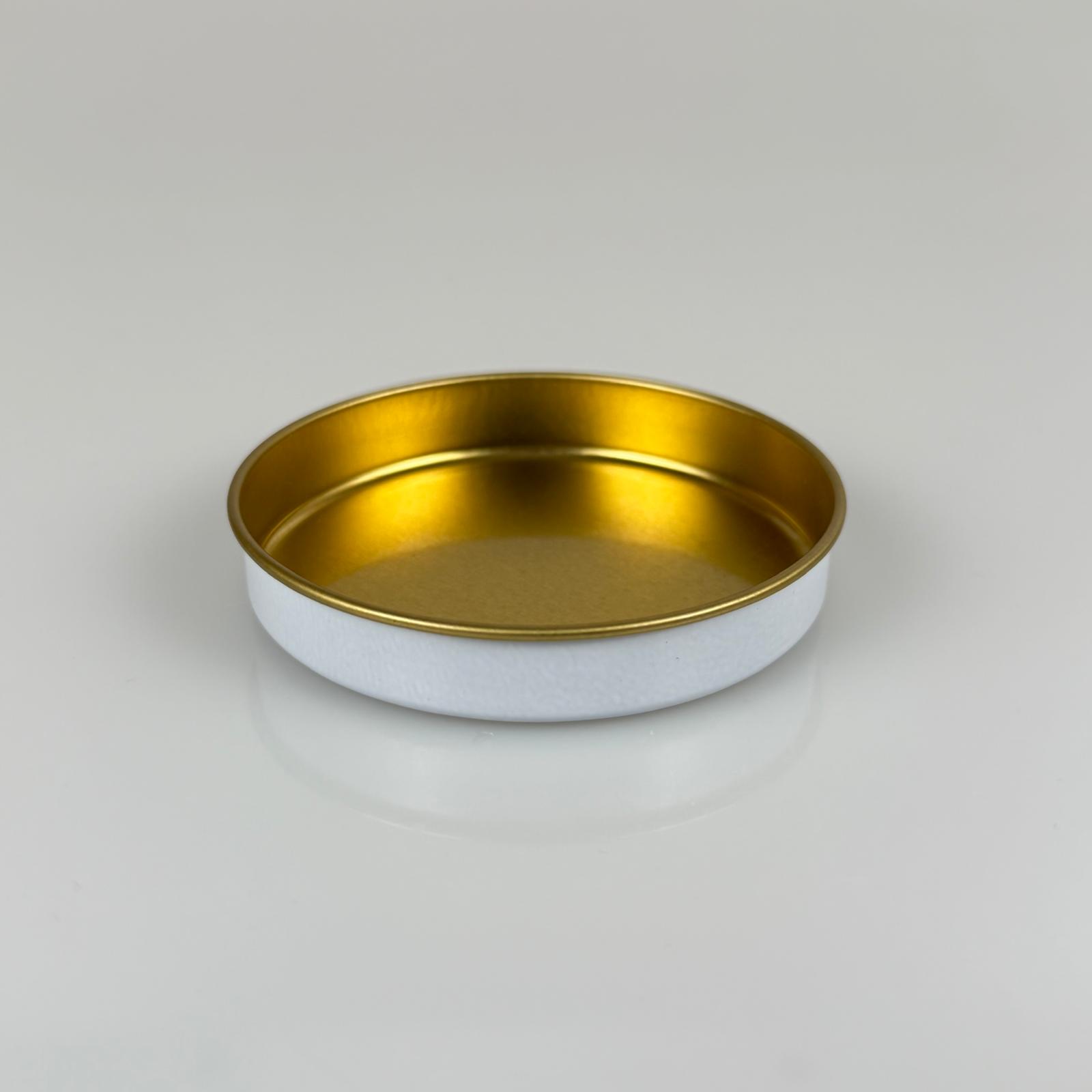50 Cc Teneke Kutu - Beyaz - Kapaksız - Metal Ambalaj - Mum Tenekesi 77X 12 Mm