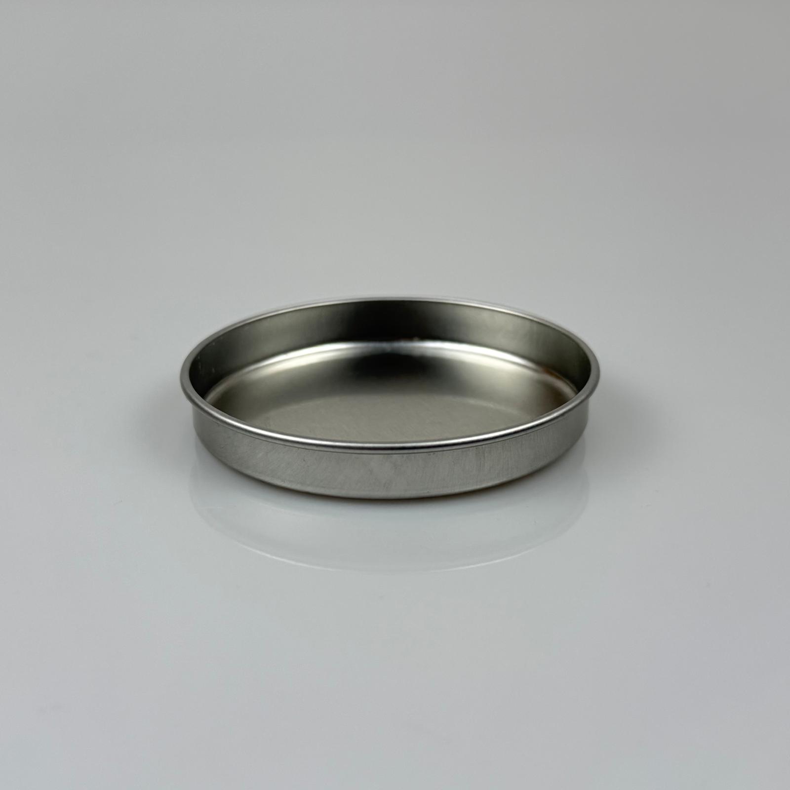 50 Cc Teneke Kutu - Gümüş - Kapaksız - Metal Ambalaj - Mum Tenekesi 77X 12 Mm