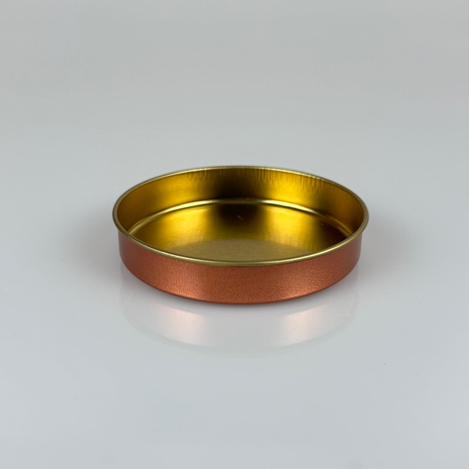50 Cc Teneke Kutu - Rose - Kapaksız - Metal Ambalaj - Mum Tenekesi 77X 12 Mm