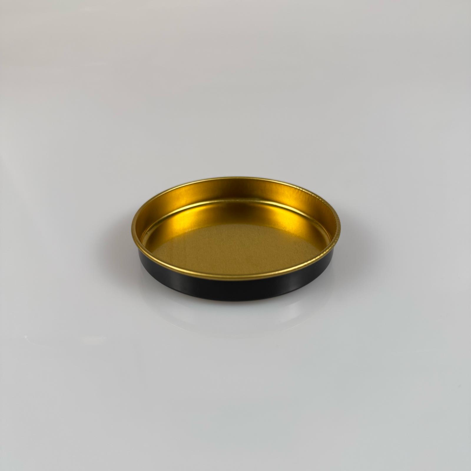 50 Cc Teneke Kutu - Siyah - Kapaksız - Metal Ambalaj - Mum Tenekesi 77X 12 Mm