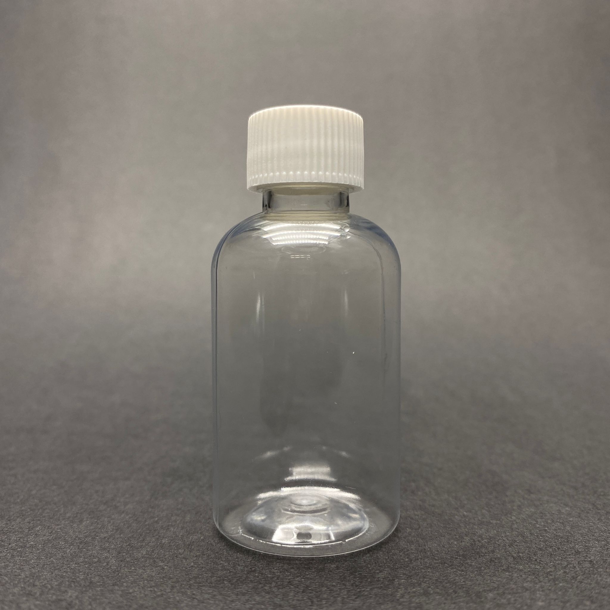 50 Cc Tombul Model Plastik Şişe - Beyaz Kapaklı - 50 Ml Kapaklı Pet Şişe