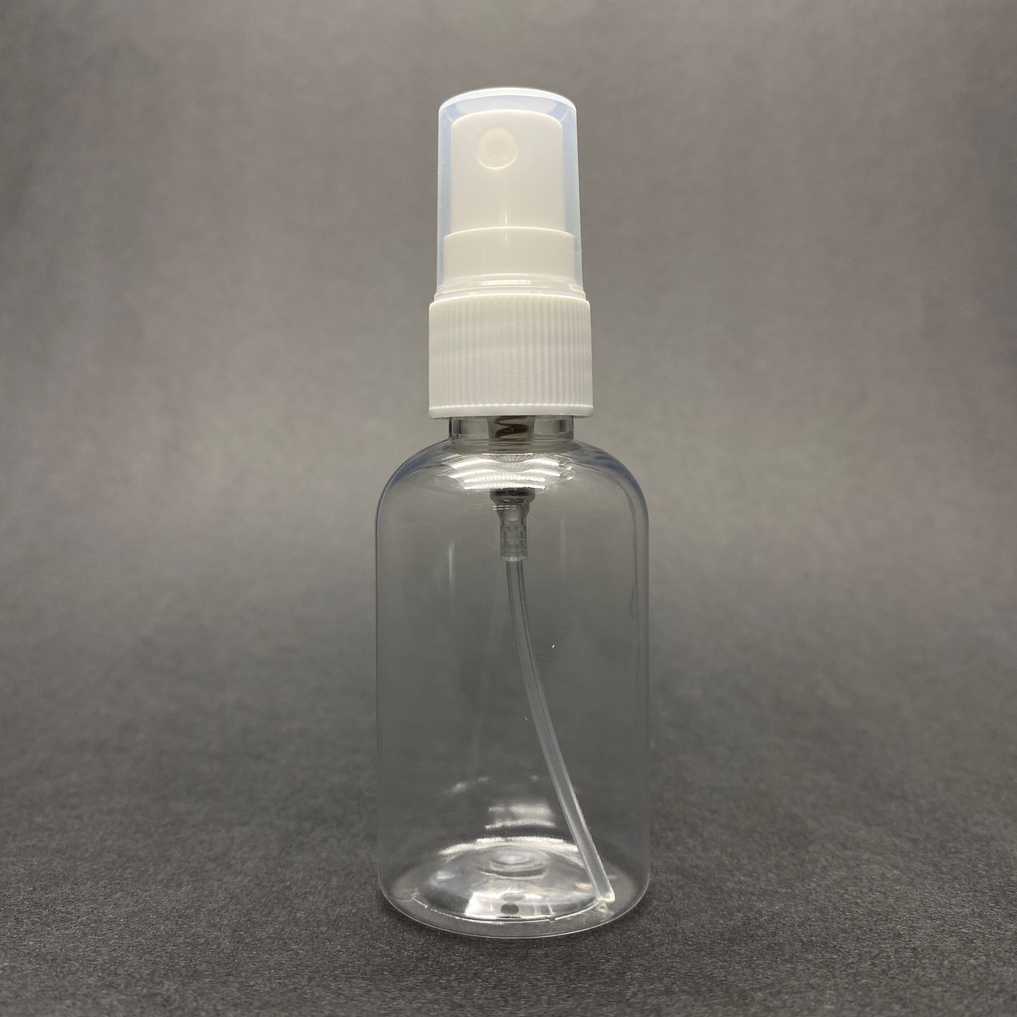 50 Cc Tombul Model Plastik Şişe - Beyaz Spreyli - 50 Ml Spreyli Pet Şişe