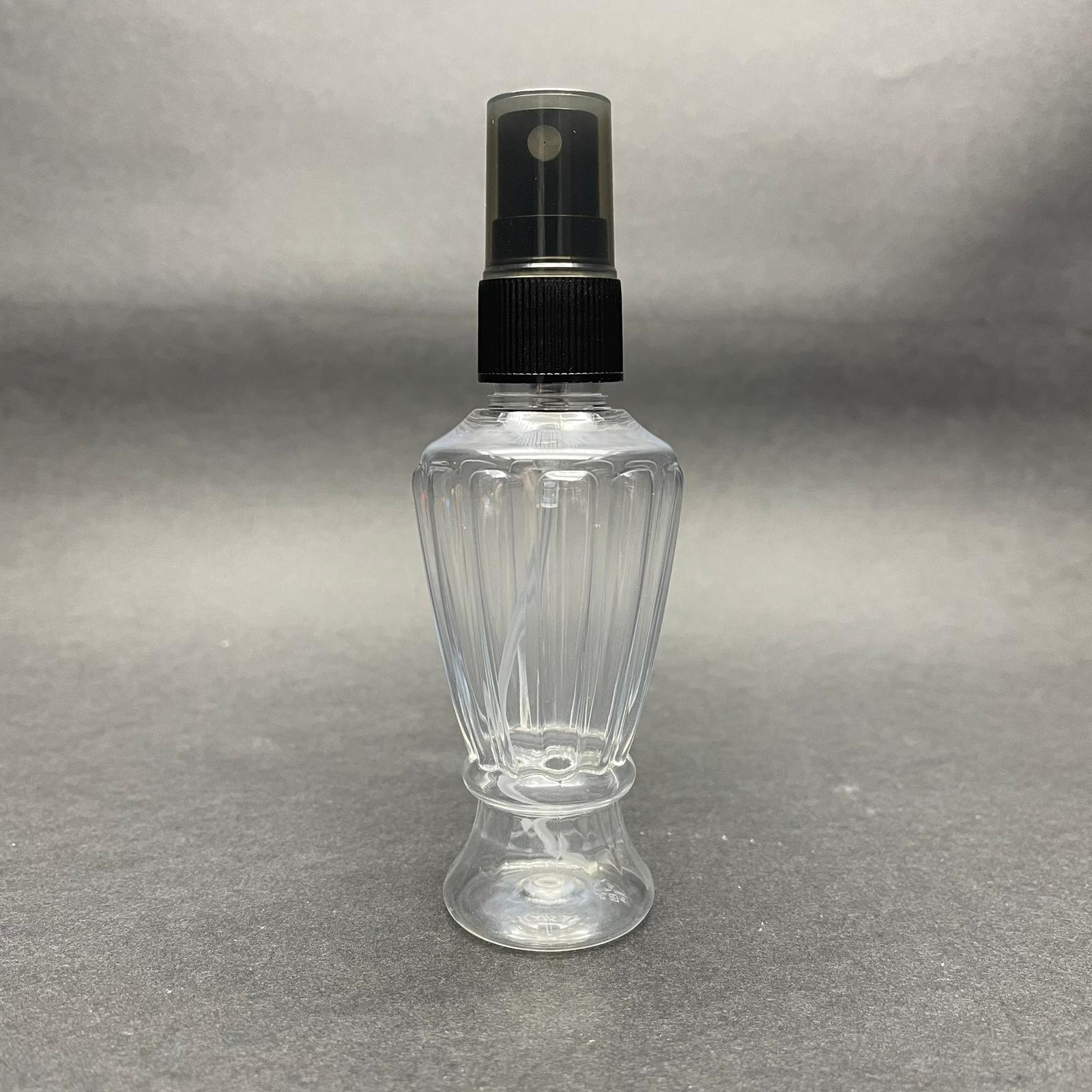 50 Cc Vazo Hürrem Campet Şişe - Siyah Spreyli Takım - 50 Ml Spreyli Kolonya Şişesi