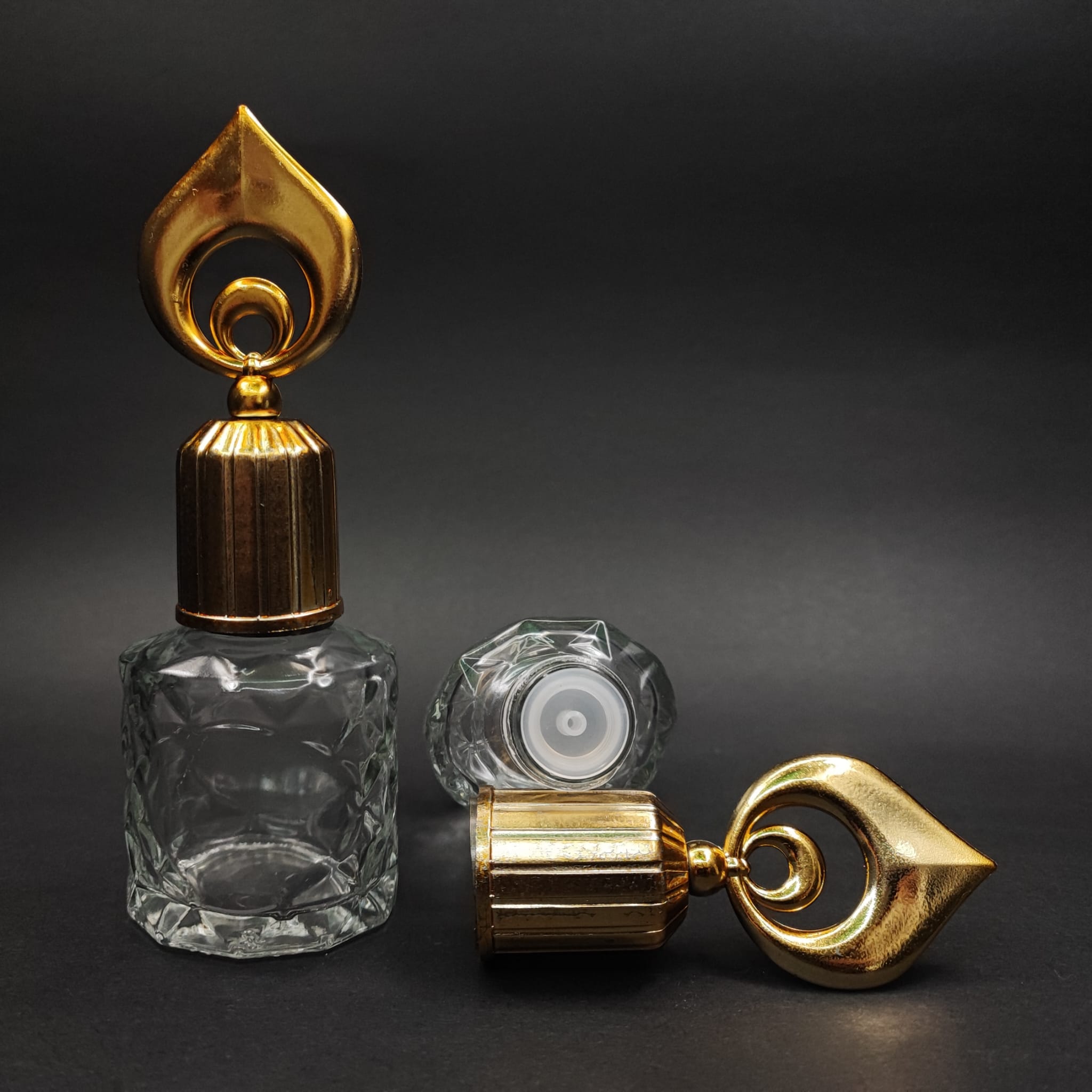 50 Cc Velora Cam Şişe - Gold Hilal Kapaklı + Kolonya Tıpalı - 50 Ml Düğün, Nişan, Söz, Kına, Cenaze, Promosyon İçin Hediyelik Lüx Kolonya Şişeleri