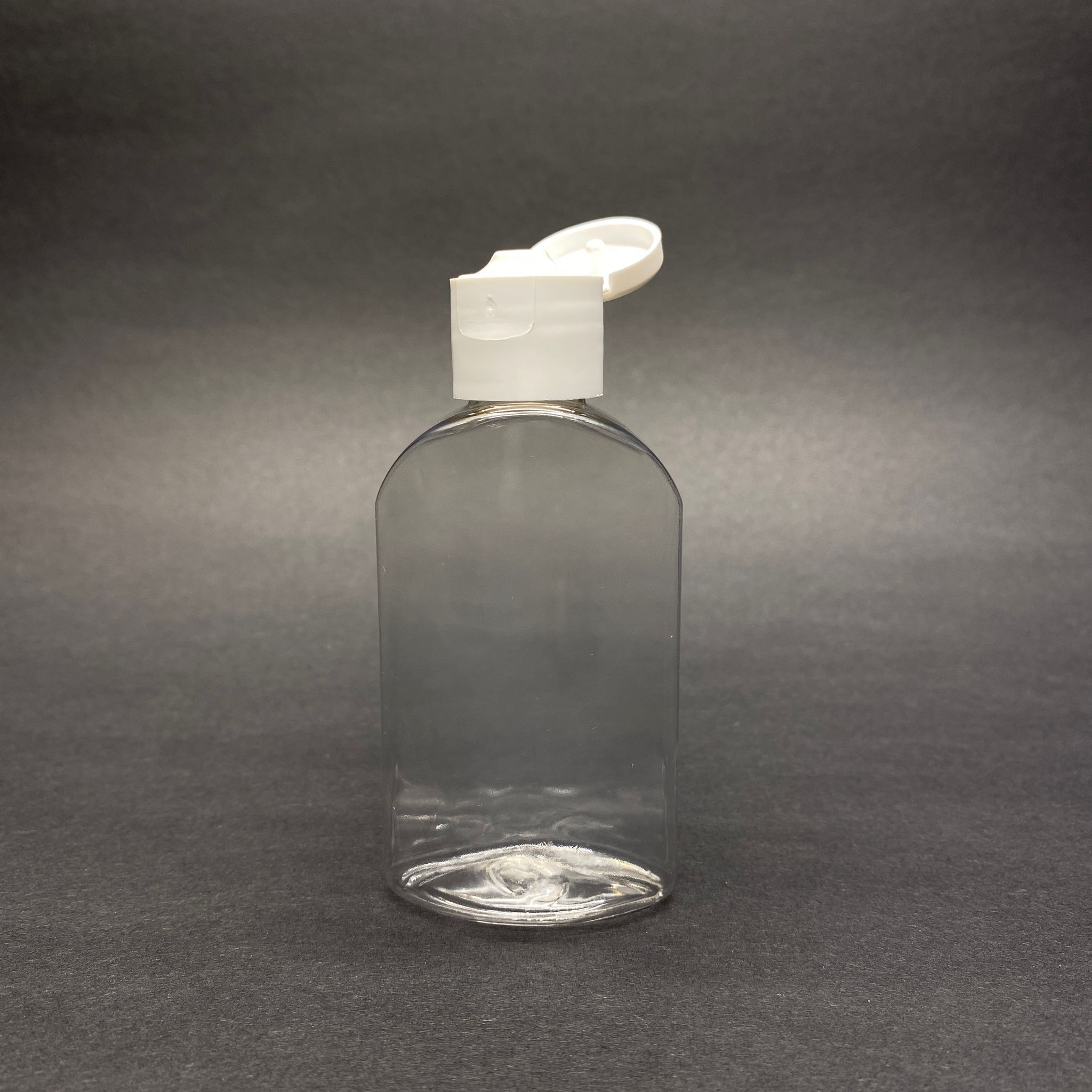 50 Cc Yassı Pet Şişe - Beyaz Fliptop Kapaklı - Açılır Kapanır Kapaklı - 50 Ml Akıtıcılı Pet Şişe