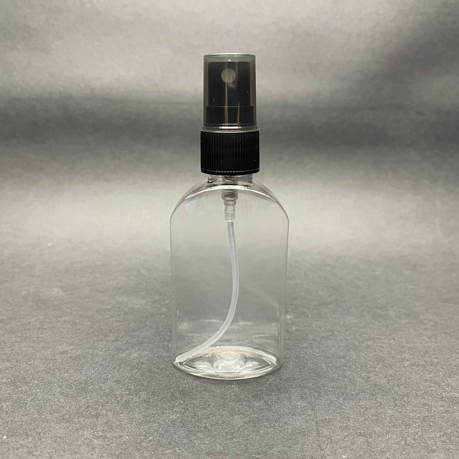 50 Cc Yassı Pet Şişe - Siyah Spreyli - 50 Ml Fısfıs Spreyli Boş Pet Şişe - Uygun Fiyat