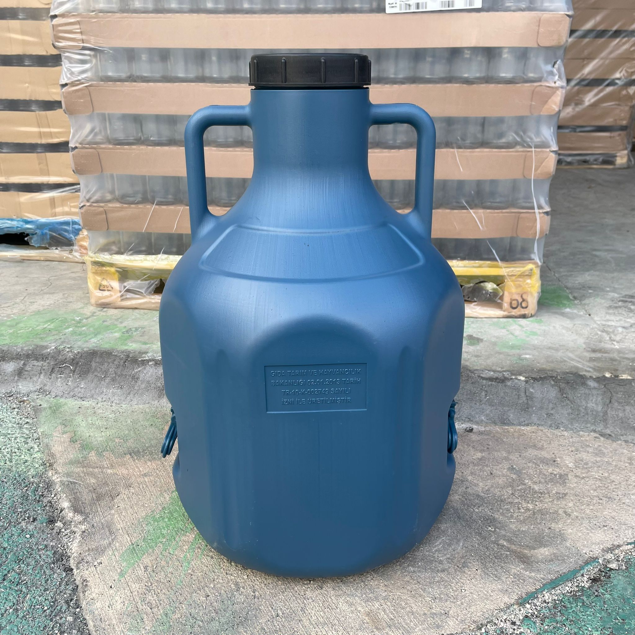 50 Litre Yağ Güğümü - İçi Beyaz  - Gıdaya Uygun - Gıdaya Uygun Plastik Bidon