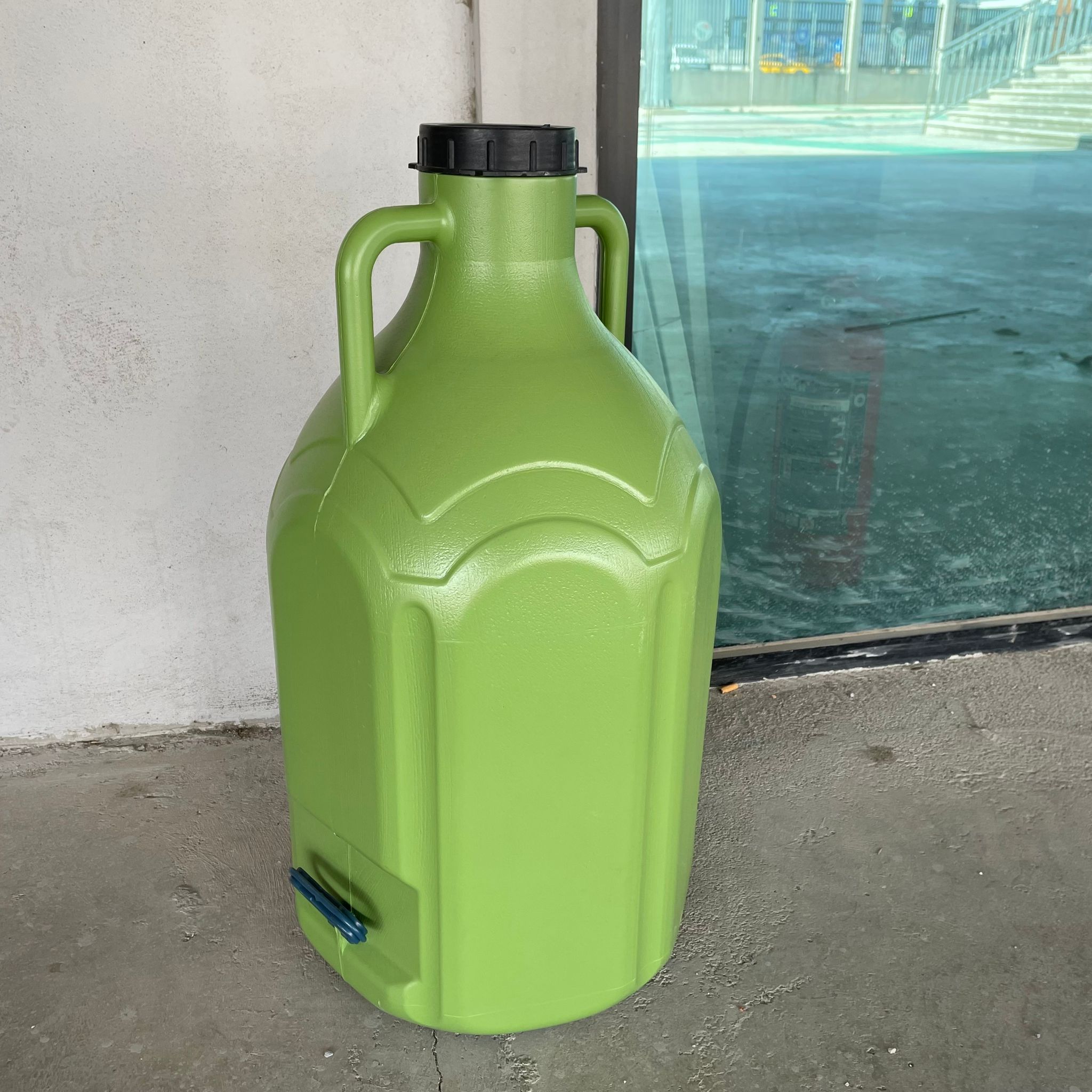 50 Litre Yağ Güğümü - Yeşil  - Gıdaya Uygun - Yağhane Güğümü - Turşu Ve Zeytin Kurulumunda Kullanılabilir