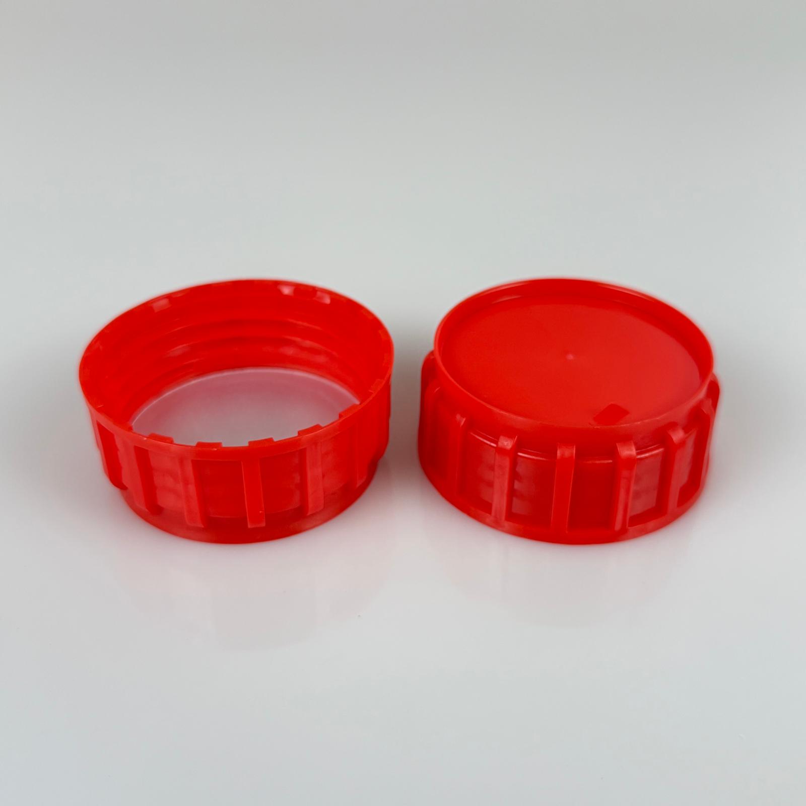50 Mm Alüminyum İndiksiyon Contalı Kırmızı Plastik Kapak - Sk50/24 Bericap Plastik Zirai Bidon Kapağı (Tarım Bidonu İçin)