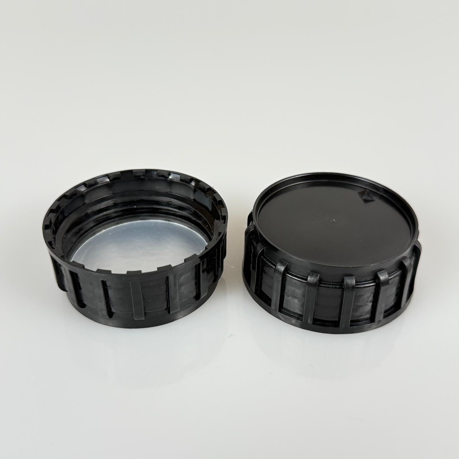 50 Mm Alüminyum İndiksiyon Contalı Siyah Plastik Kapak - Sk50/24 Bericap Plastik Zirai Bidon Kapağı (Tarım Bidonu İçin)
