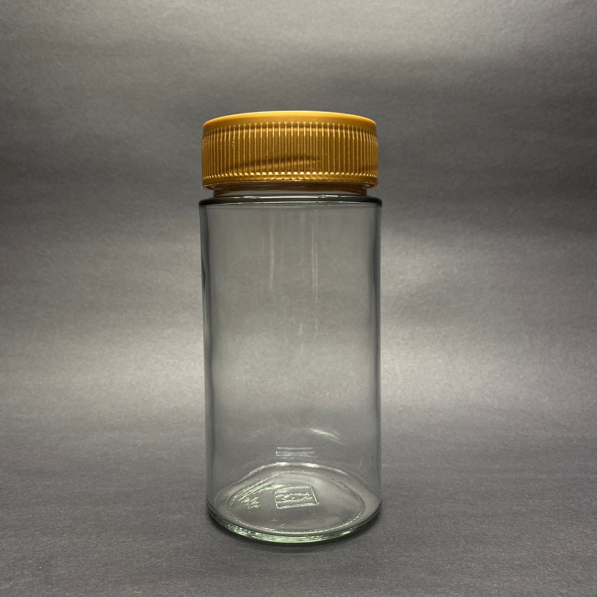 500 Cc Alman Kavanoz - Gold Plastik Alüminyum Contalı İndiksiyon Kapaklı - 500 Ml Derin Kapaklı Cam Kavanoz