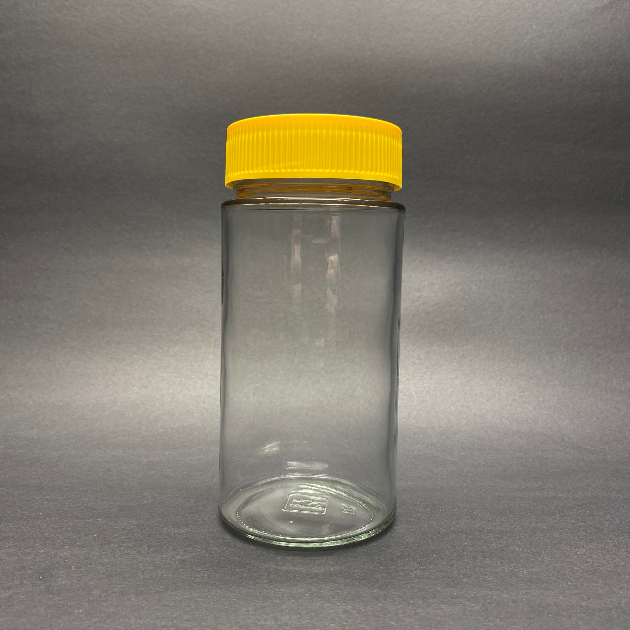 500 Cc Alman Kavanoz - Sarı Plastik Alüminyum Contalı İndiksiyon Kapaklı - 500 Ml Derin Kapaklı Cam Kavanoz