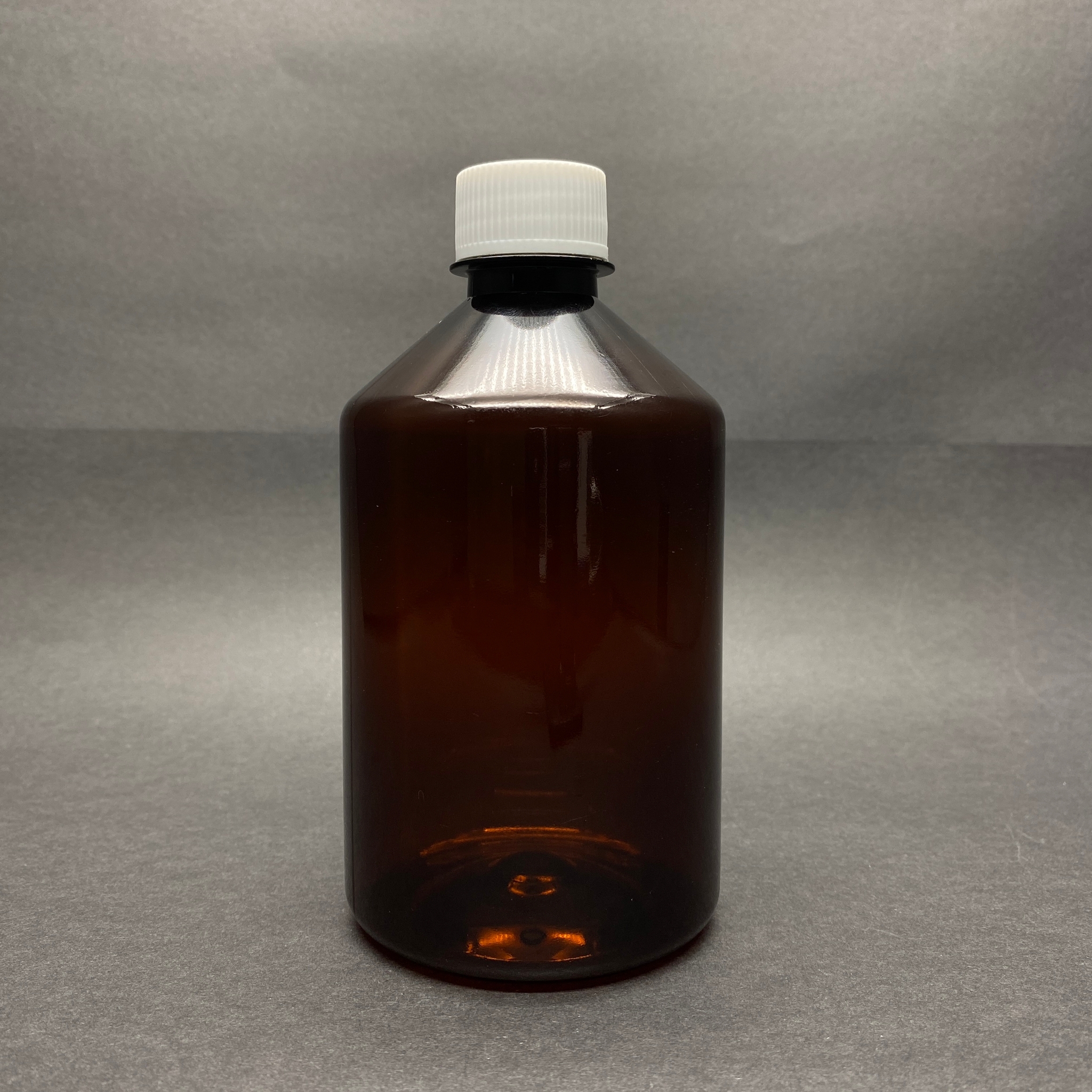 500 Cc Amber Plastik Şişe - Beyaz Plastik Kapaklı - 500 Ml Kahverengi Boş Plastik Şişe