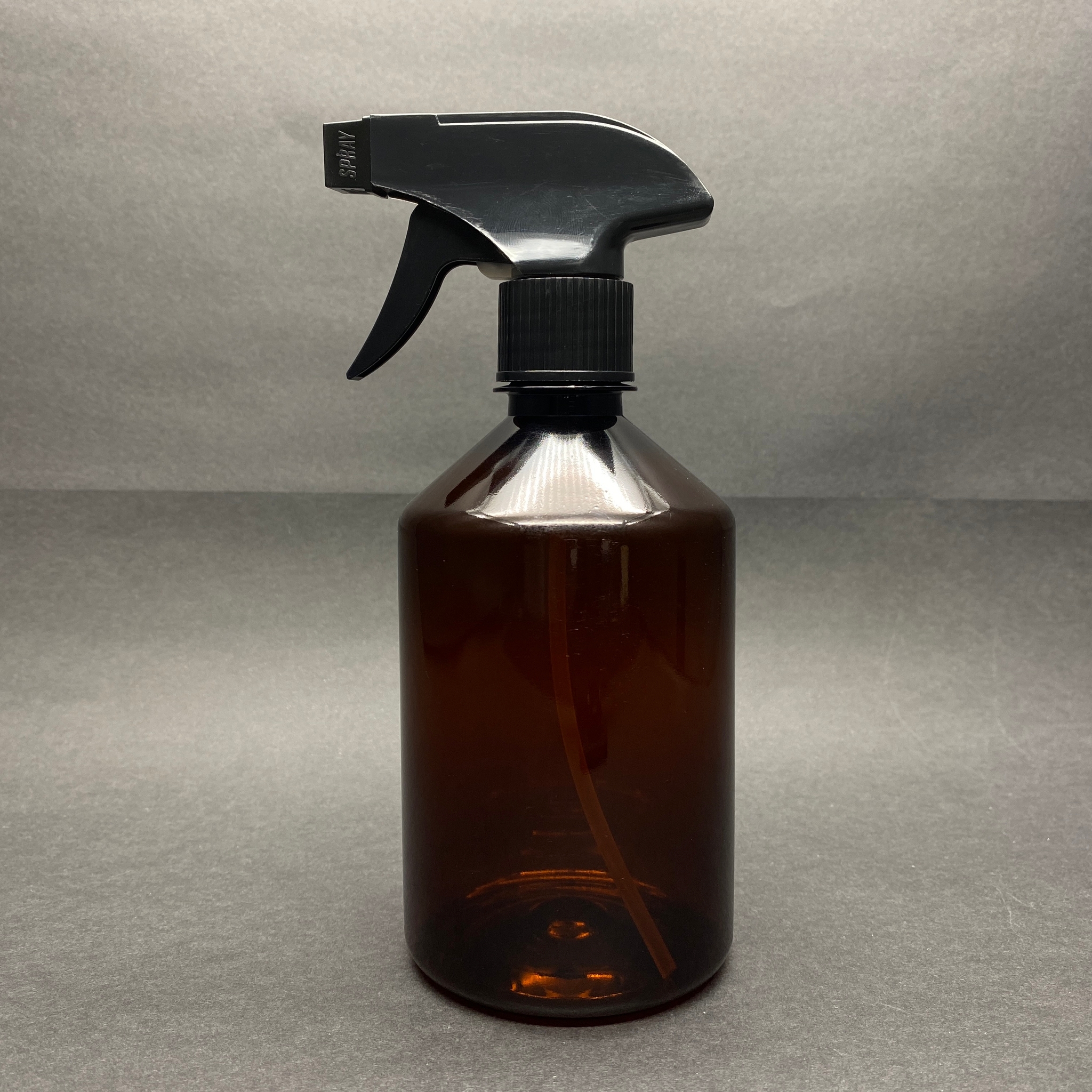 500 Cc Amber Plastik Şişe - Siyah Tetik Spreyli - 500 Ml Kahverengi Boş Plastik Sprey Şişe