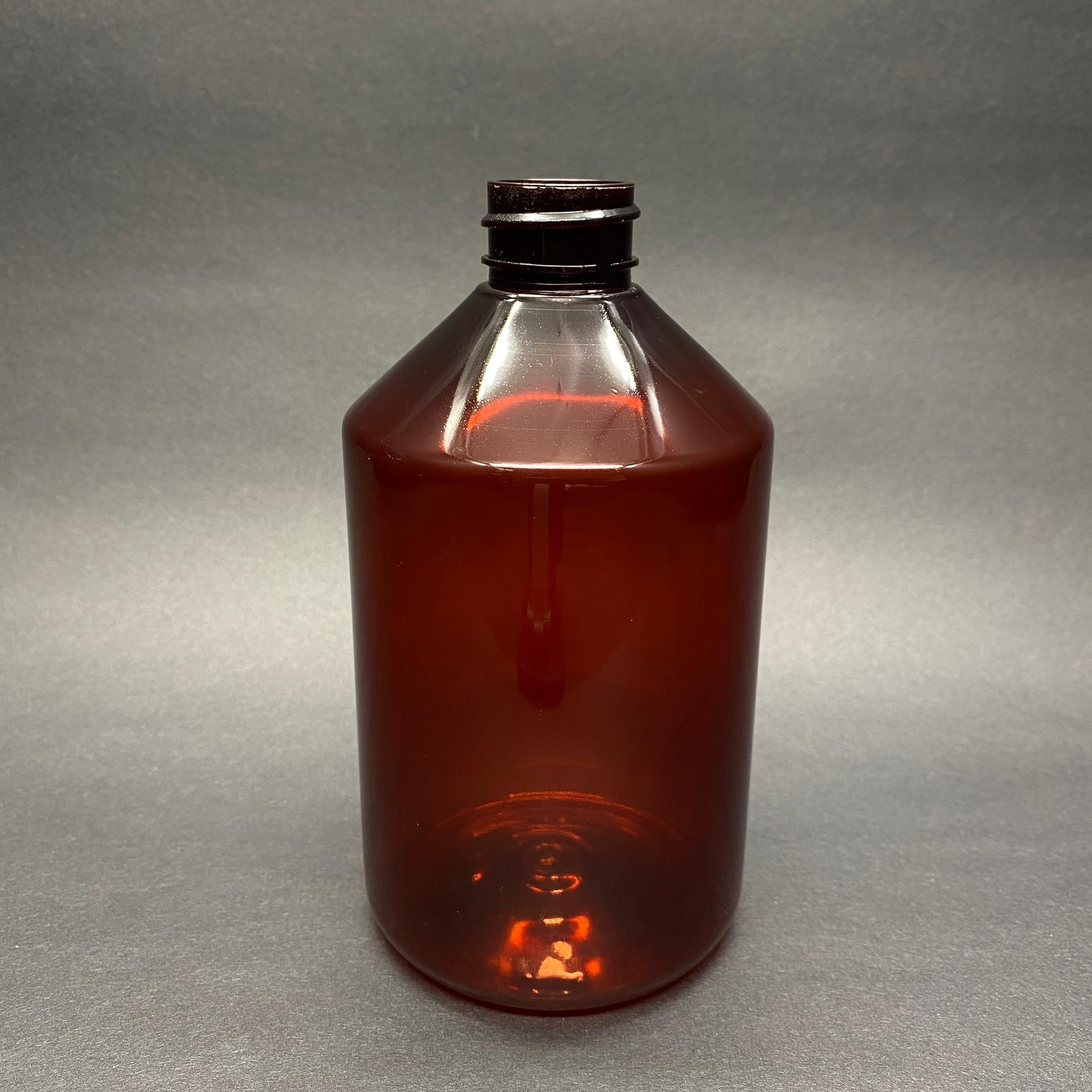 500 Cc Amber Sert (30 Gr) Plastik Şişe Kapaksız (28 Ağız) - 500 Cc Kahverengi Pet Şişe