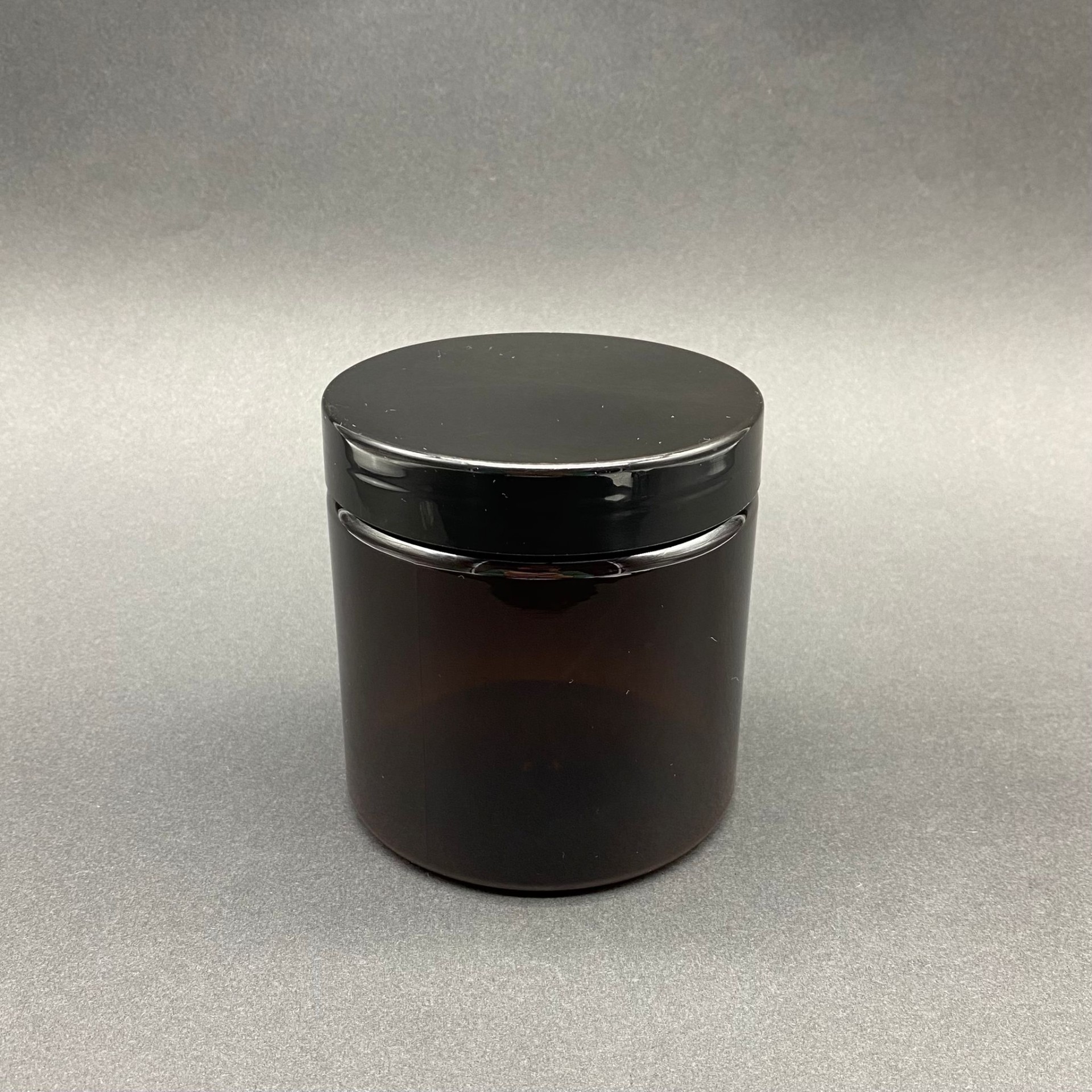 500 Cc Amber Sert Plastik Kavanoz - Siyah Kapaklı - 500 Ml Kahverengi Plastik Kavanoz - Plastik Amber Krem Kavanozu