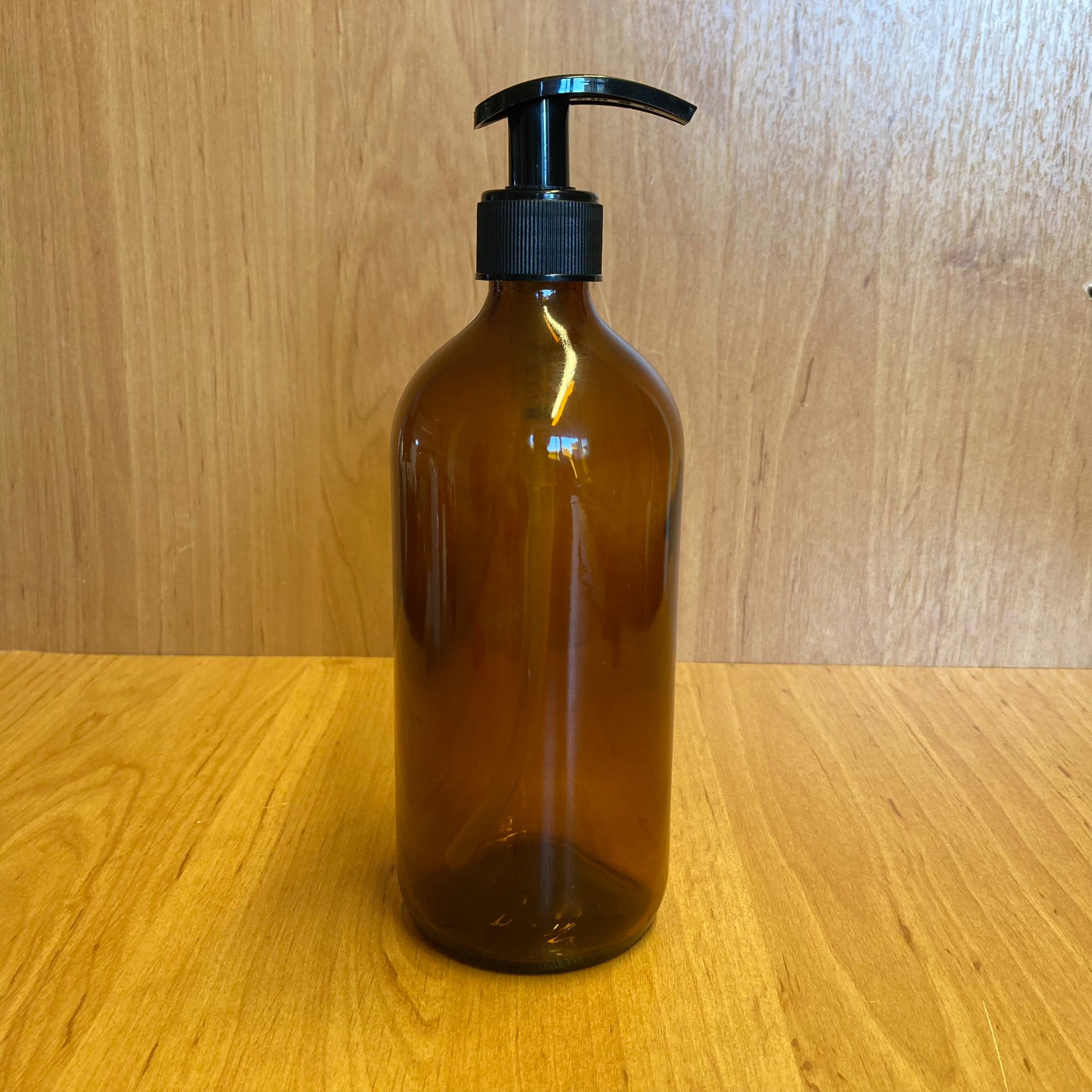 500 Cc Amber Tombul Cam Şişe - Siyah Pompalı - 500 Ml Kahverengi Pompalı Şişe