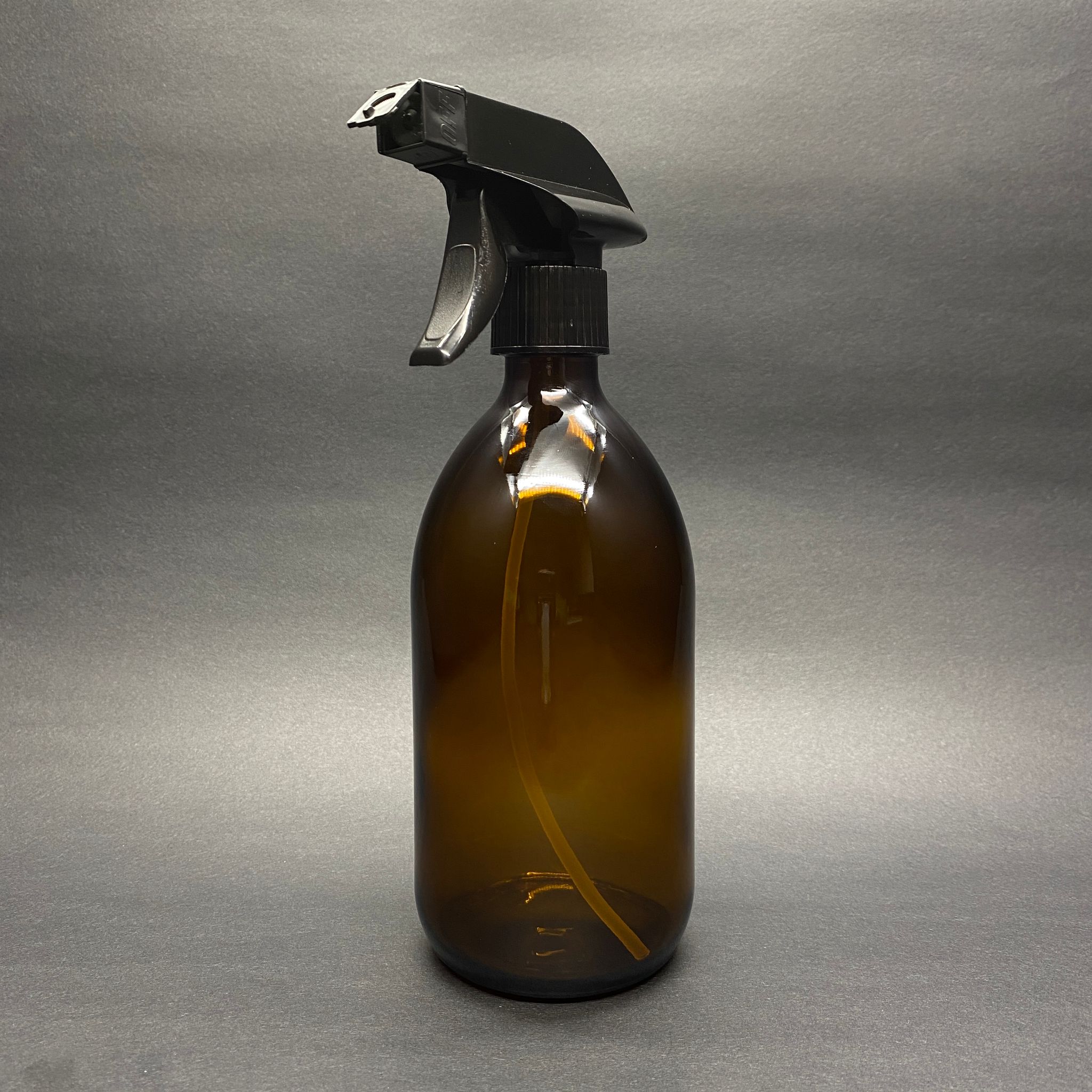500 Cc Amber Tombul Özel Seri Cam Şişe - Siyah Tetik Triger Köpük Yapıcı Spreyli - 500 Ml Cam Ecza Şişesi - Kahverengi Cam Fısfıs Şişe