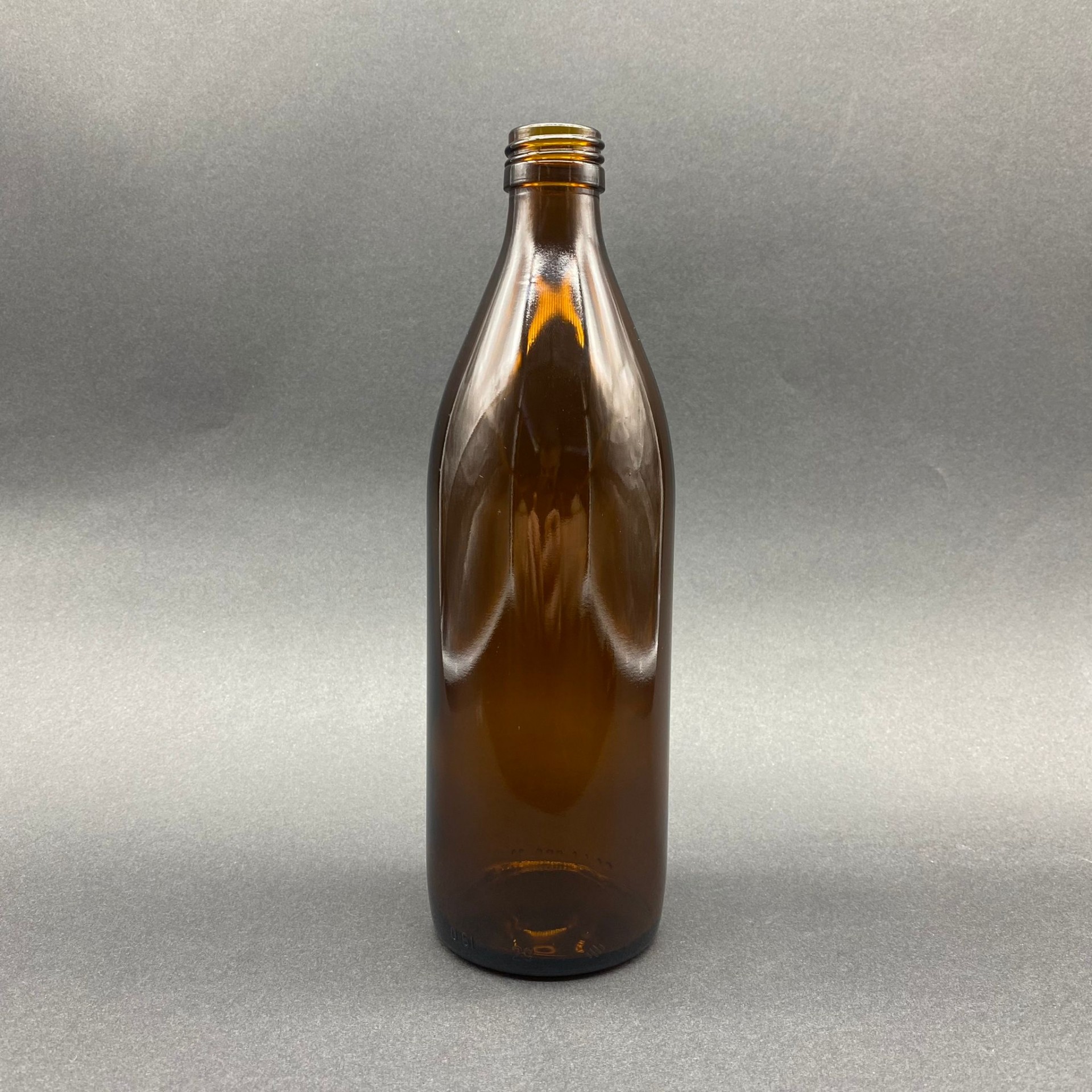 500 Cc Amber Uzun Cam Şişe Kapaksız (28 Ağız) - 500 Ml Kahverengi Ecza Şişesi Şişecam Kod No: 712850