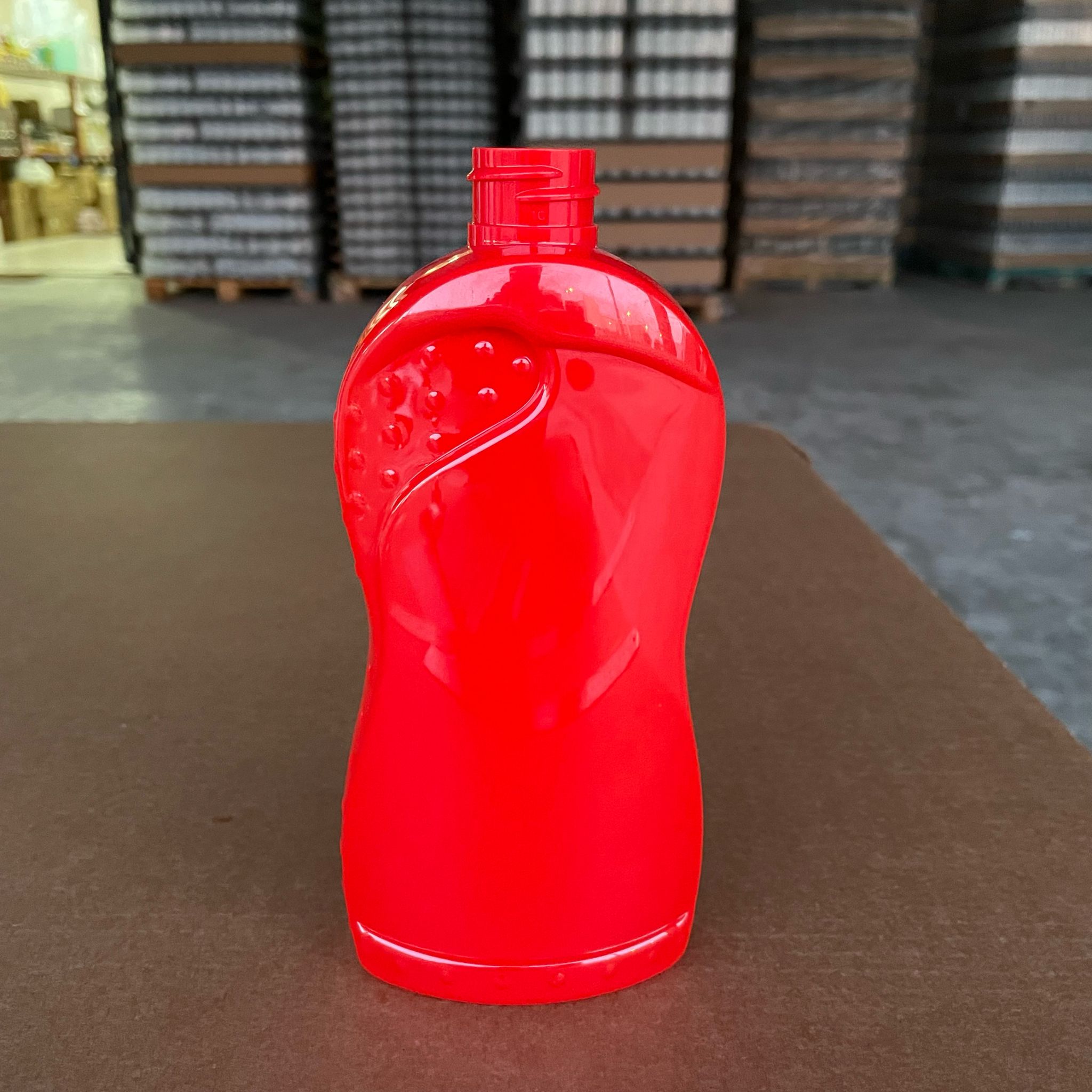 500 Cc Bulaşık Deterjanı İçin Pet Şişe - Kırmızı - 28 Ağız - Kapaksız
