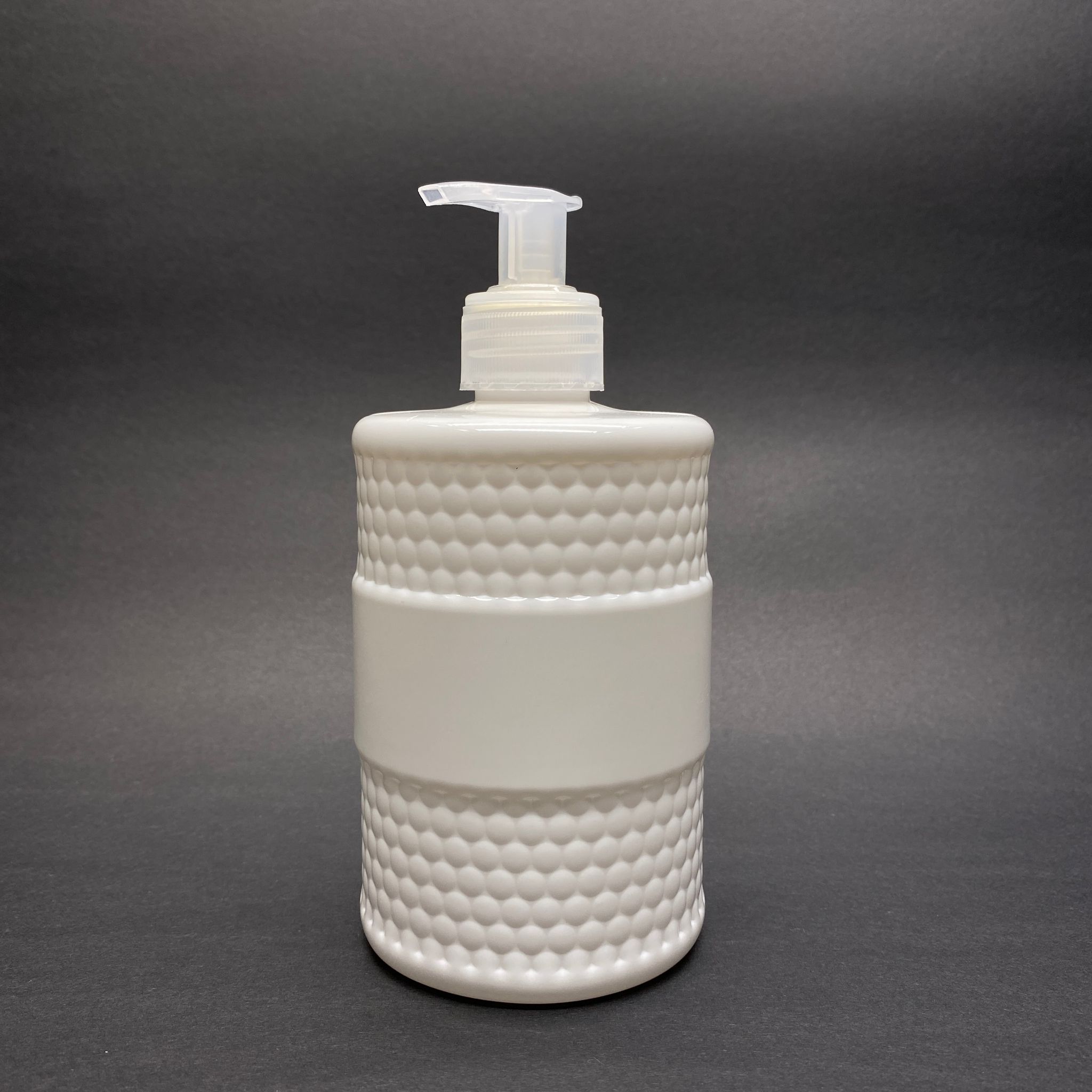 500 Cc Desenli Beyaz  Pet Şişe - Şeffaf Sıvı Sabun Pompalı  - 500 Ml Plastik Şişe
