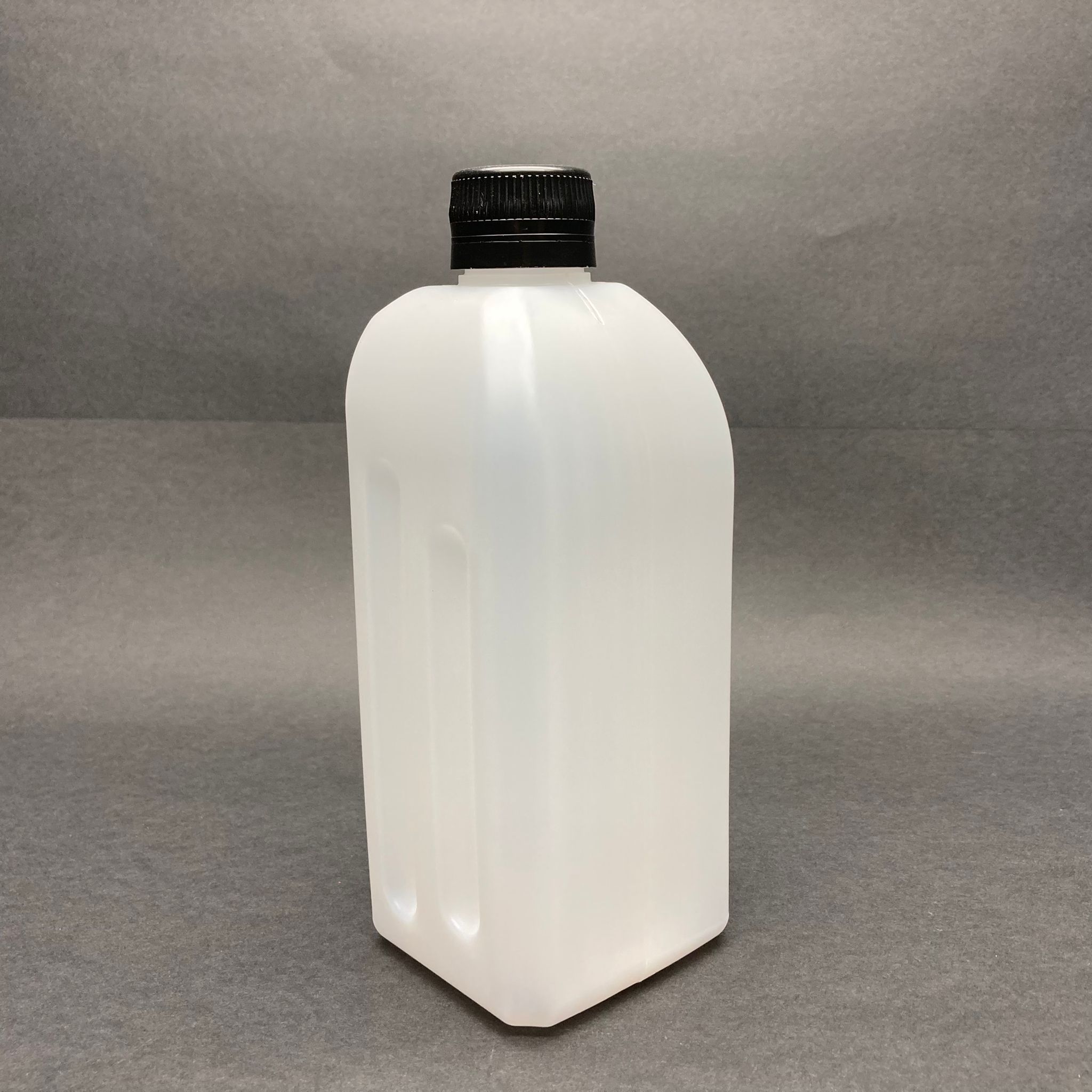 500 Cc Dezenfektan Bidonu - Kilitli Siyah Kapaklı  - 500 Ml Beyaz Boş Dezenfektan Bidonu