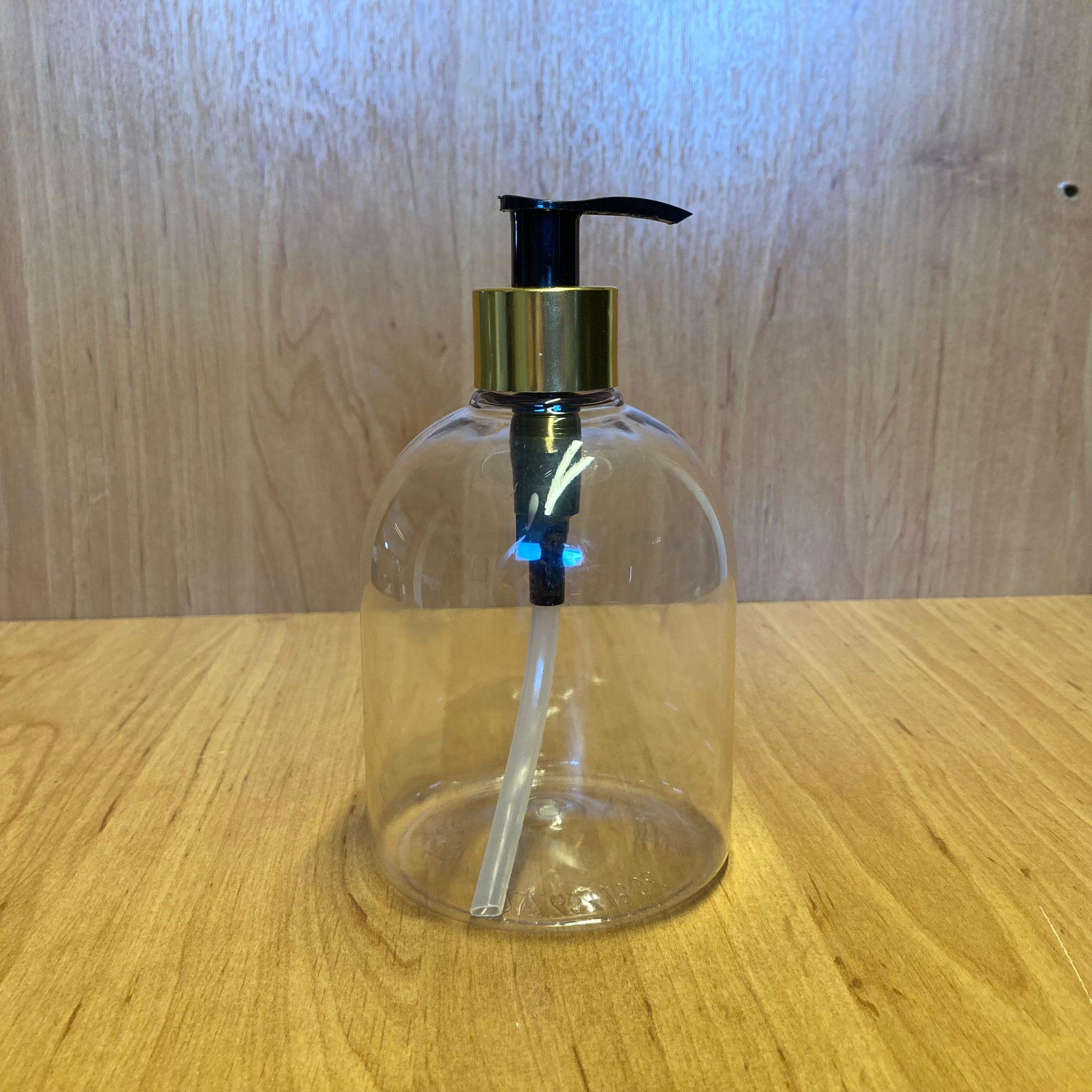500 Cc Gold Pompalı Plastik Şişe - 500 Ml Sıvı Sabun Şişesi - Deterjan Ve Dezenfektan İçin Pompalı Plastik Şişe