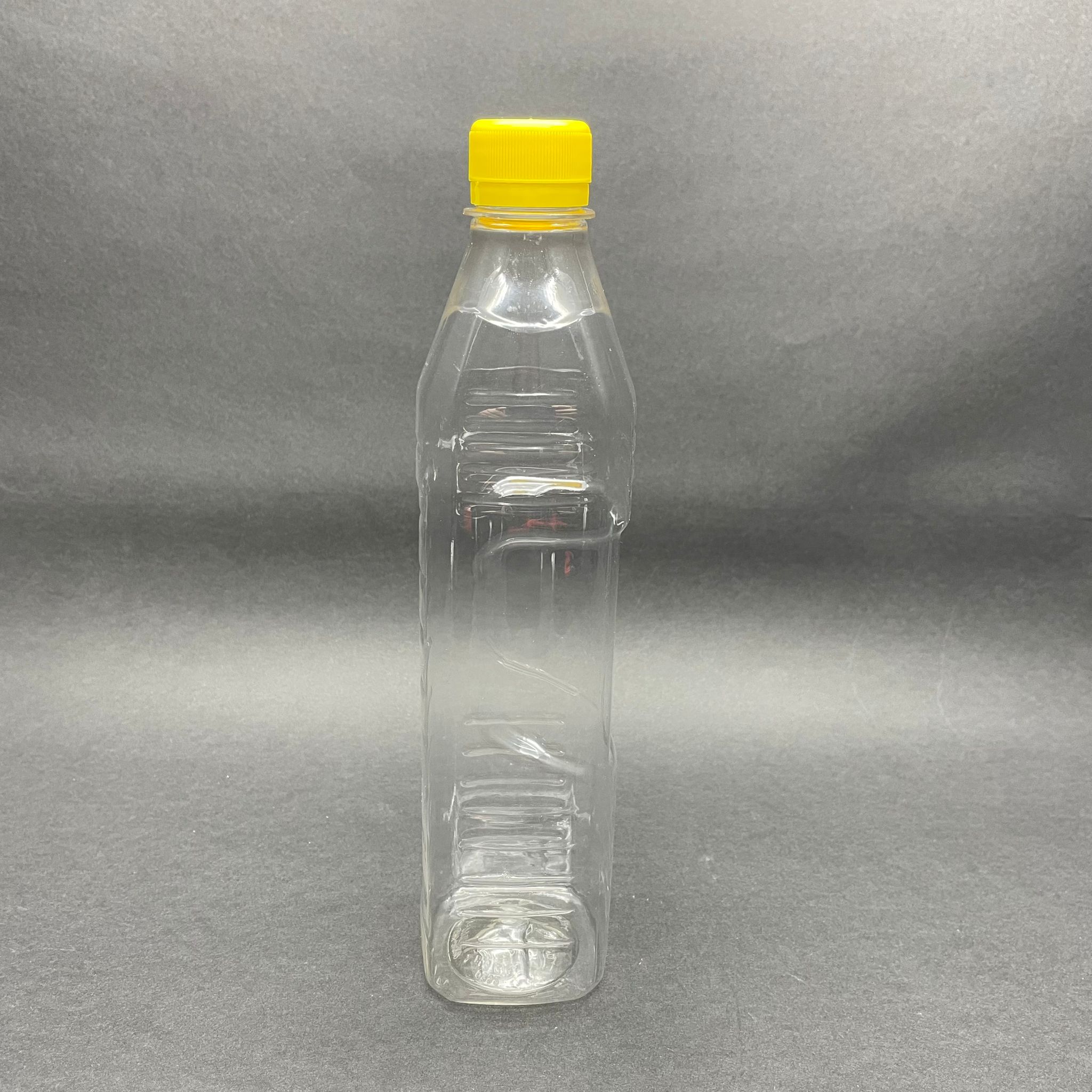 500 Cc Köşeli Pet Şişe - Sarı Kilitli Kapaklı 500 Ml Köşeli Plastik Şişe - Zeytinyağ Şişesi