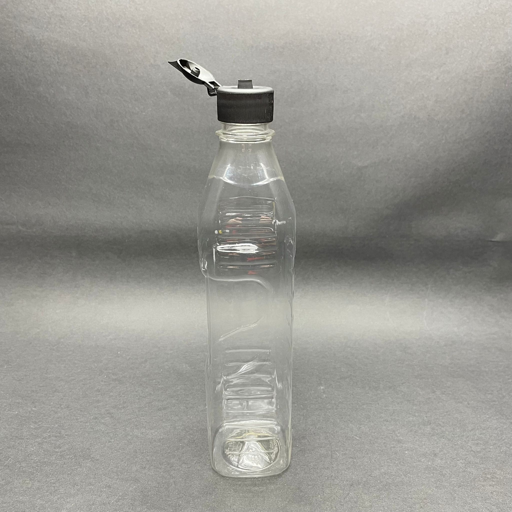 500 Cc Köşeli Pet Şişe - Siyah Akıtıcılı Fliptop Kapaklı - 500 Ml Boş Pet Şişe - Açılır Kapanır Kapaklı - Nar Ekşisi, Sirke, Limon Vs İçin Boş Pet Şişe
