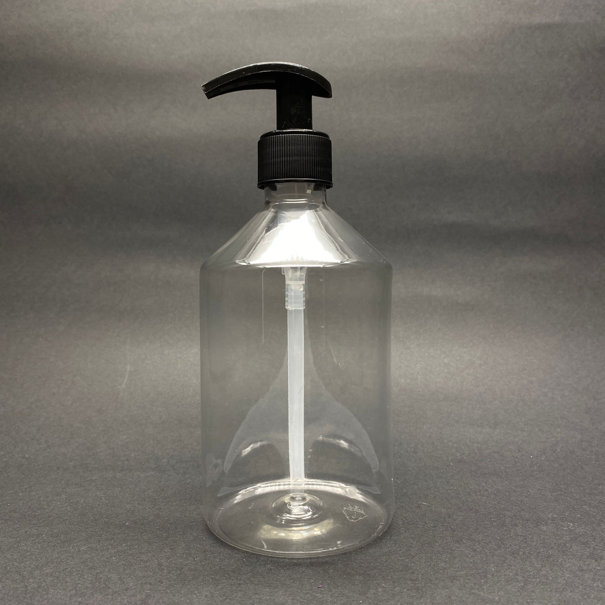 500 Cc Küt Boyunlu Şeffaf Pet Şişe  - Siyah Pompalı - 500 Ml Kalın Pet Şişe