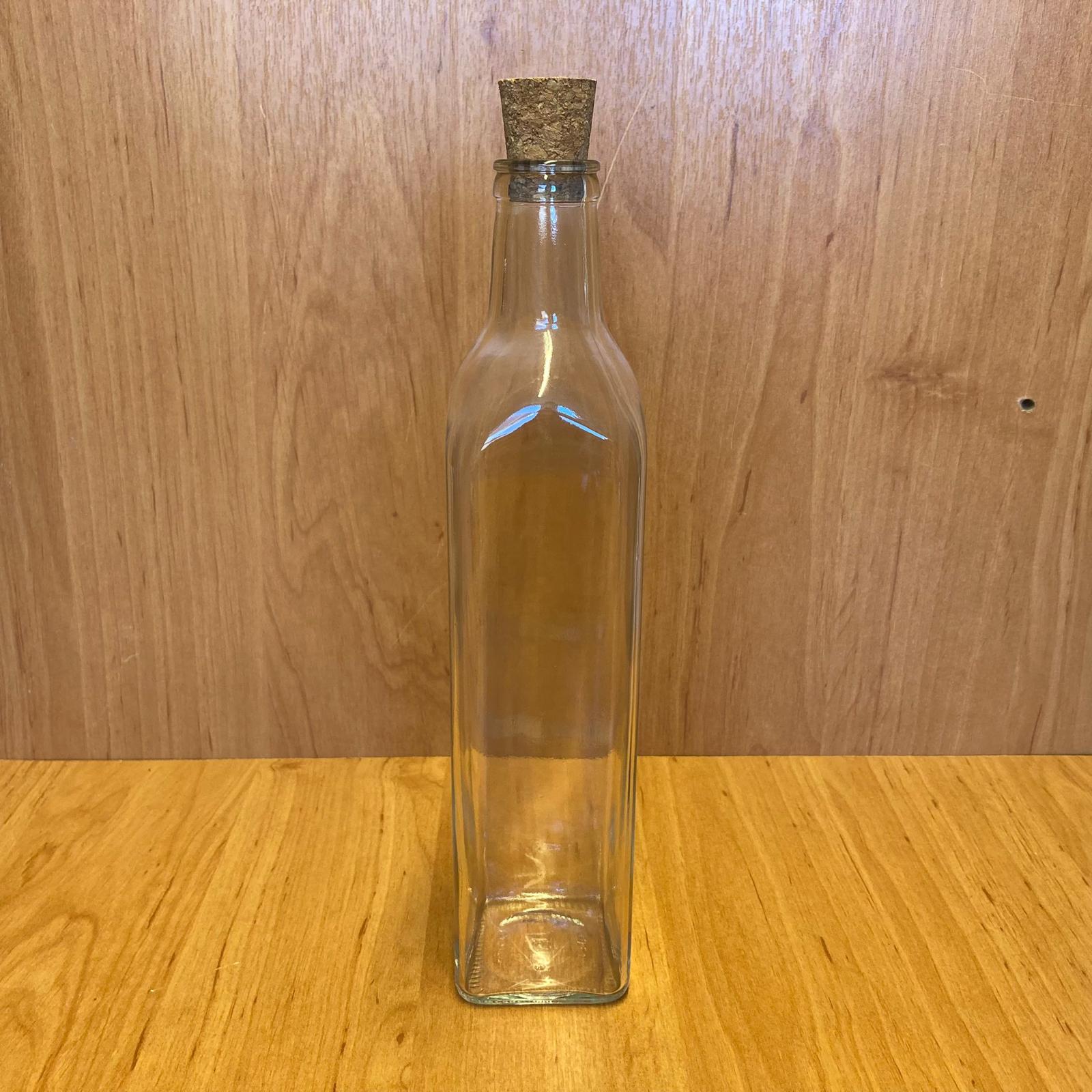 500 Cc Mantar Tıpalı Maraska Cam Şişe - 500 Ml Köşeli Mantar Tıpalı Cam Şişe