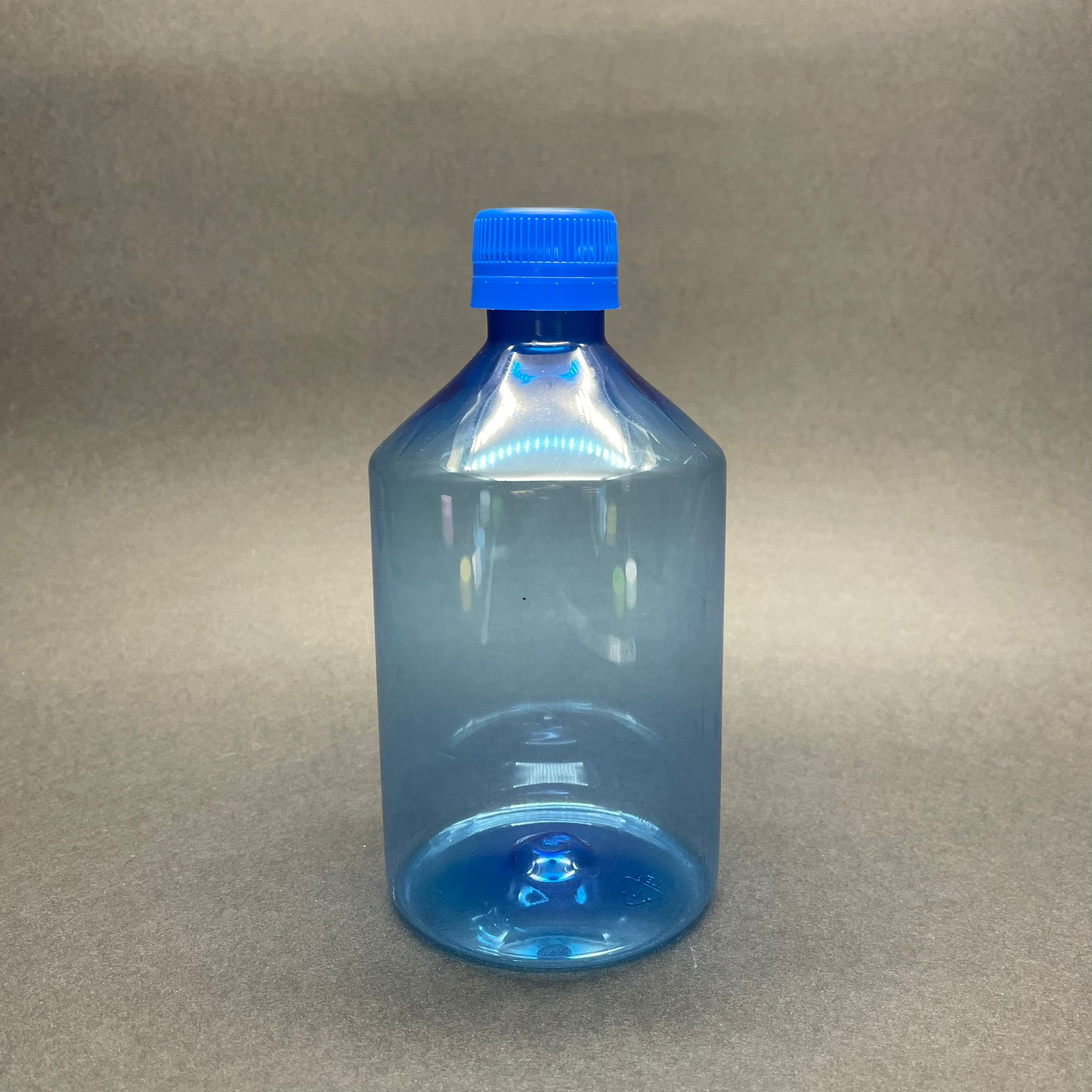 500 Cc Mavi  Sert Plastik Şişe - Mavi Contalı Kilitli Kapaklı - 500 Cc Mavi Pet Şişe