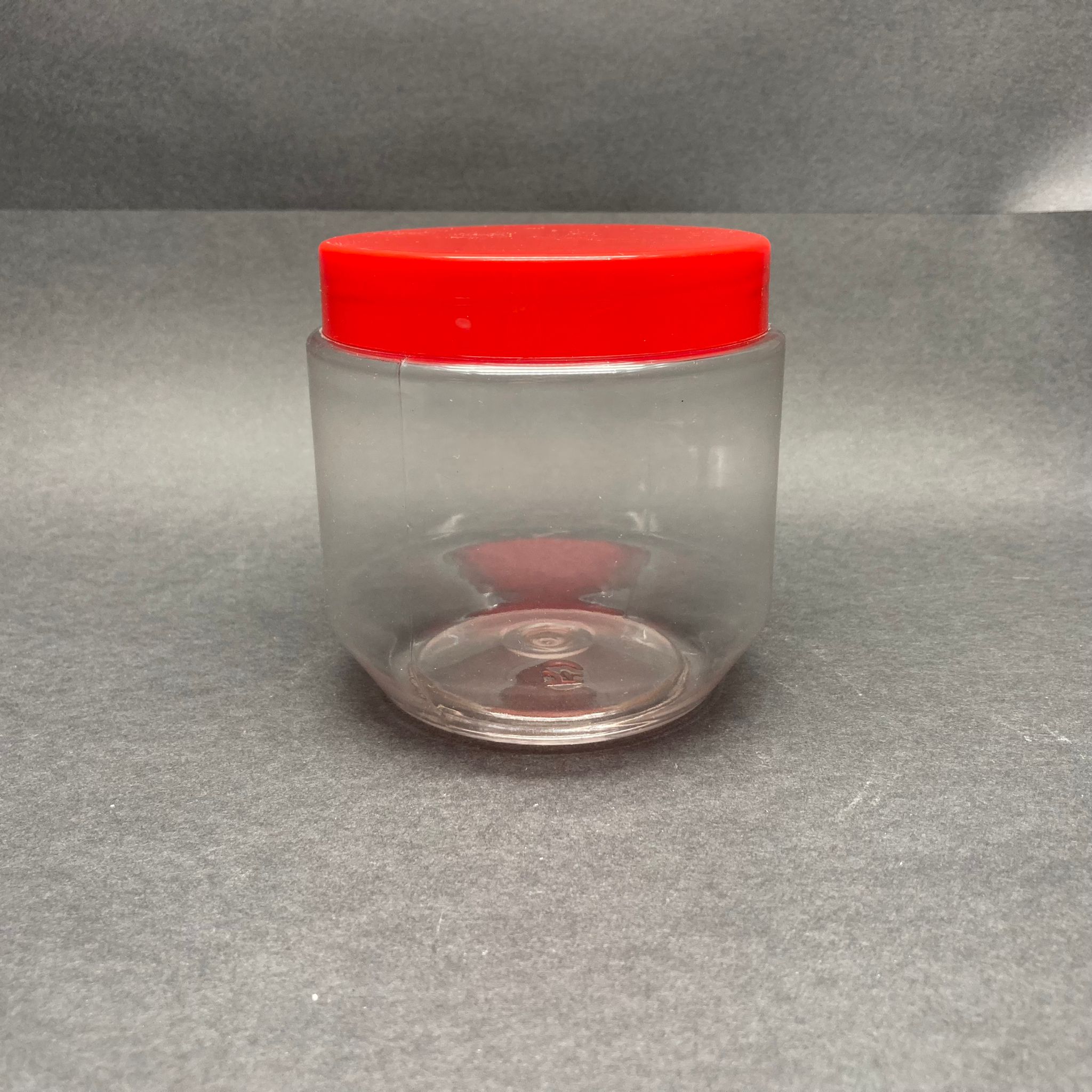 500 Cc Pet Kavanoz - Kırmızı Plastik Kapaklı - 500 Ml Plastik Kavanoz