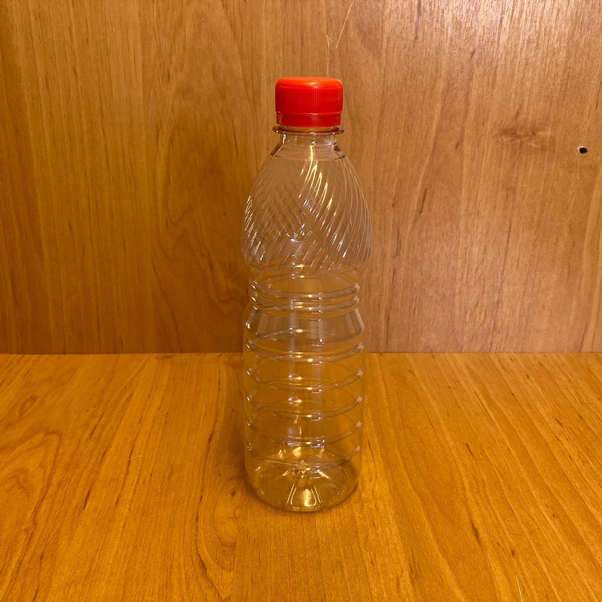 500 Cc Pet Şişe - Kırmızı Kilitli Kapaklı - 500 Ml Plastik Şişe - Yarım Litre Kilit Kapaklı Pet Şişe