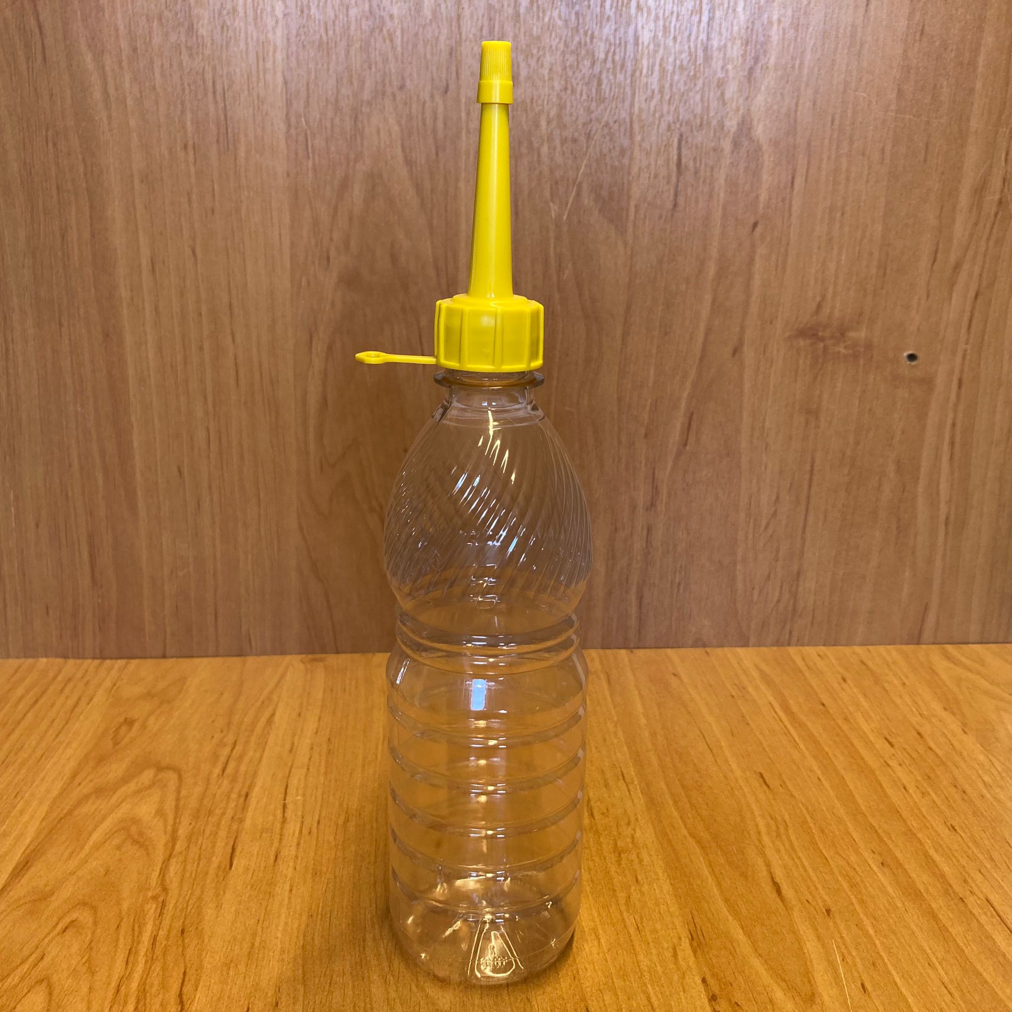 500 Cc Plastik Şişe - Sarı Akıtıcılı Kapaklı - 500 Ml Boş Pet Şişe