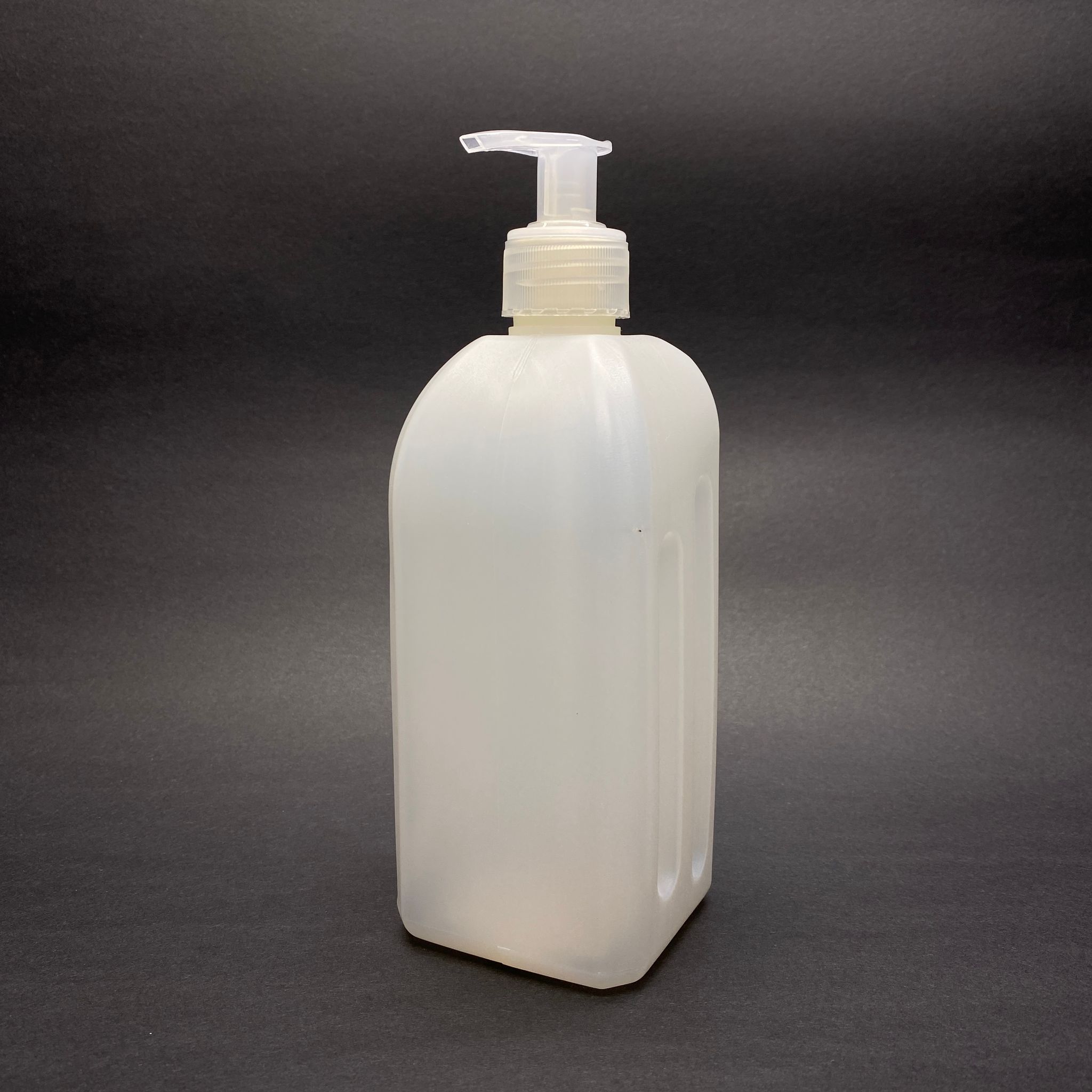 500 Cc Polietilen Dezenfektan Şişesi - Şeffaf Sıvı Sabun Pompalı  - 500 Ml Plastik Dezenfektan Şişesi