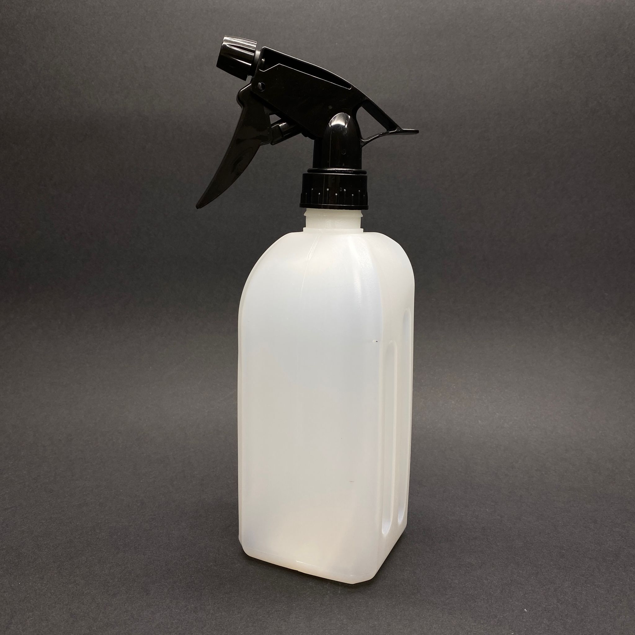 500 Cc Polietilen Oto Temizlik Şişesi (Beyaz) - Dozajlı Kimyasala Dayanıklı Triger Spreyli  - 500 Ml Boş Spreyli Plastik Şişe