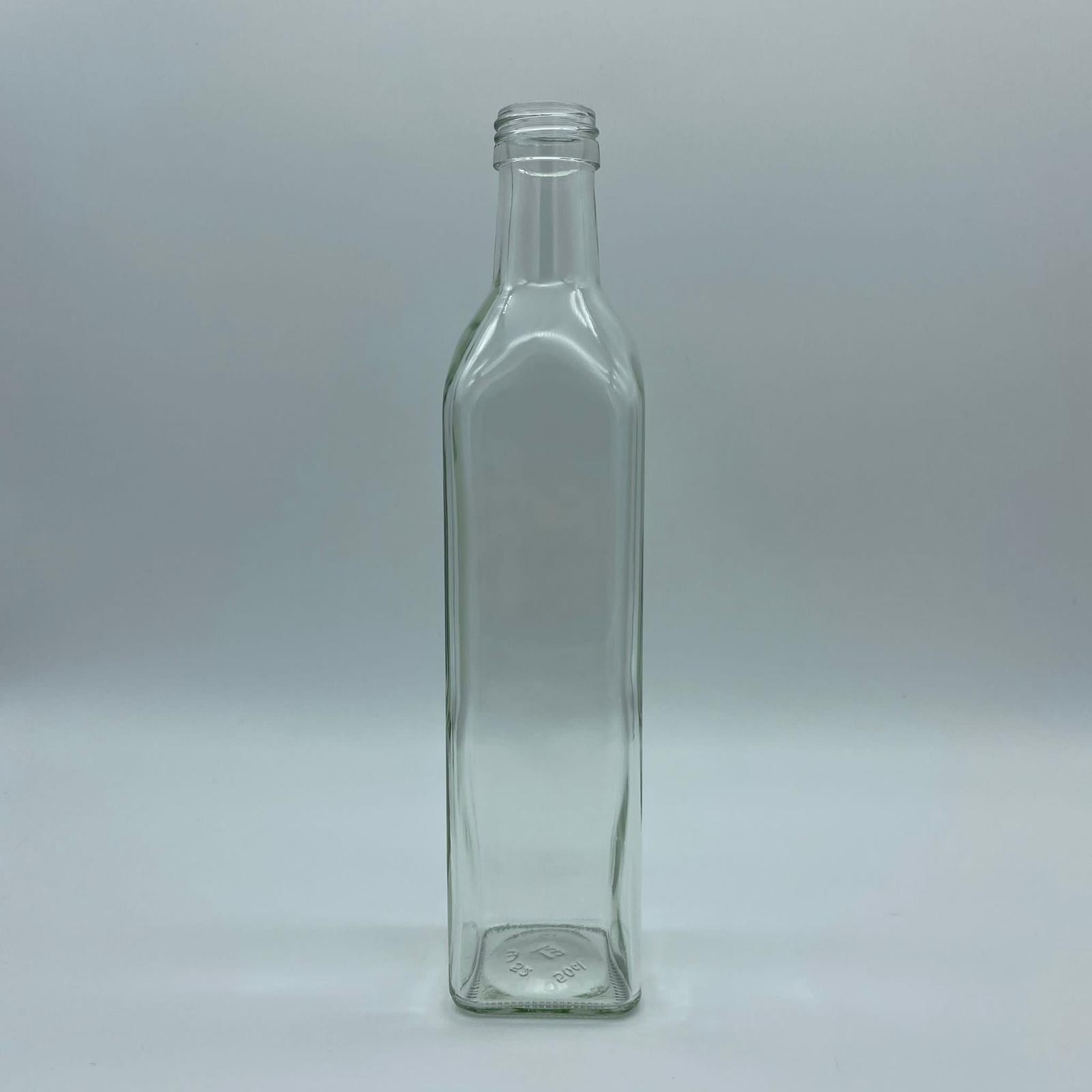 500 Cc Şeffaf Cam Maraska Köşeli Şişe (Vidalı) (31 Ağız) Kapaksız - 500 Ml Maraska Cam Şişe - Yağ Sirke Şişesi - Şişecam Ürün Kodu: 121250 İle Eşdeğerdir