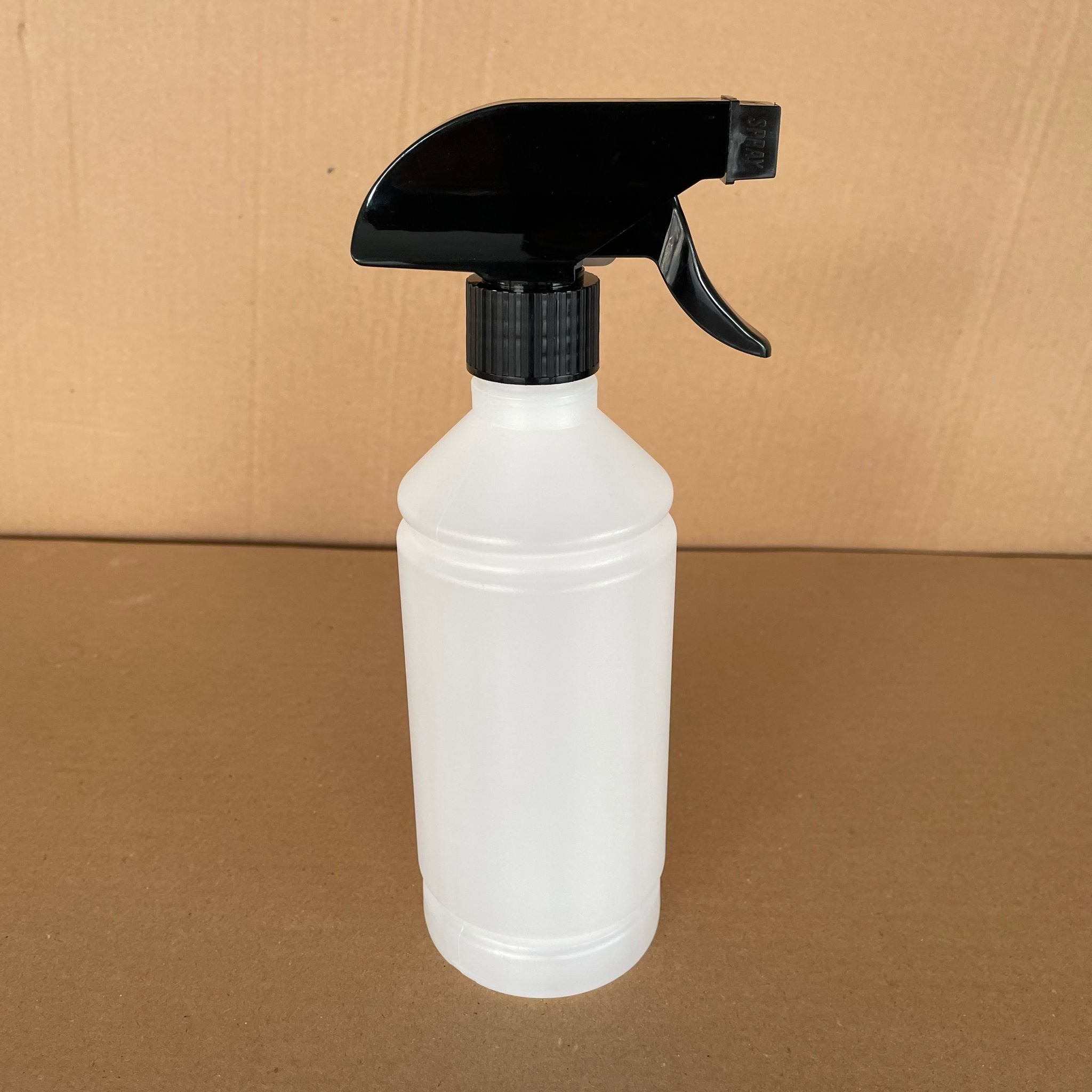 500 Cc Tiner Şişesi - Siyah Triger Tetik Spreyli - 500 Ml Kimyasala Dayanıklı Plastik Şişe - 0,5 Lt Polietilen Şişe