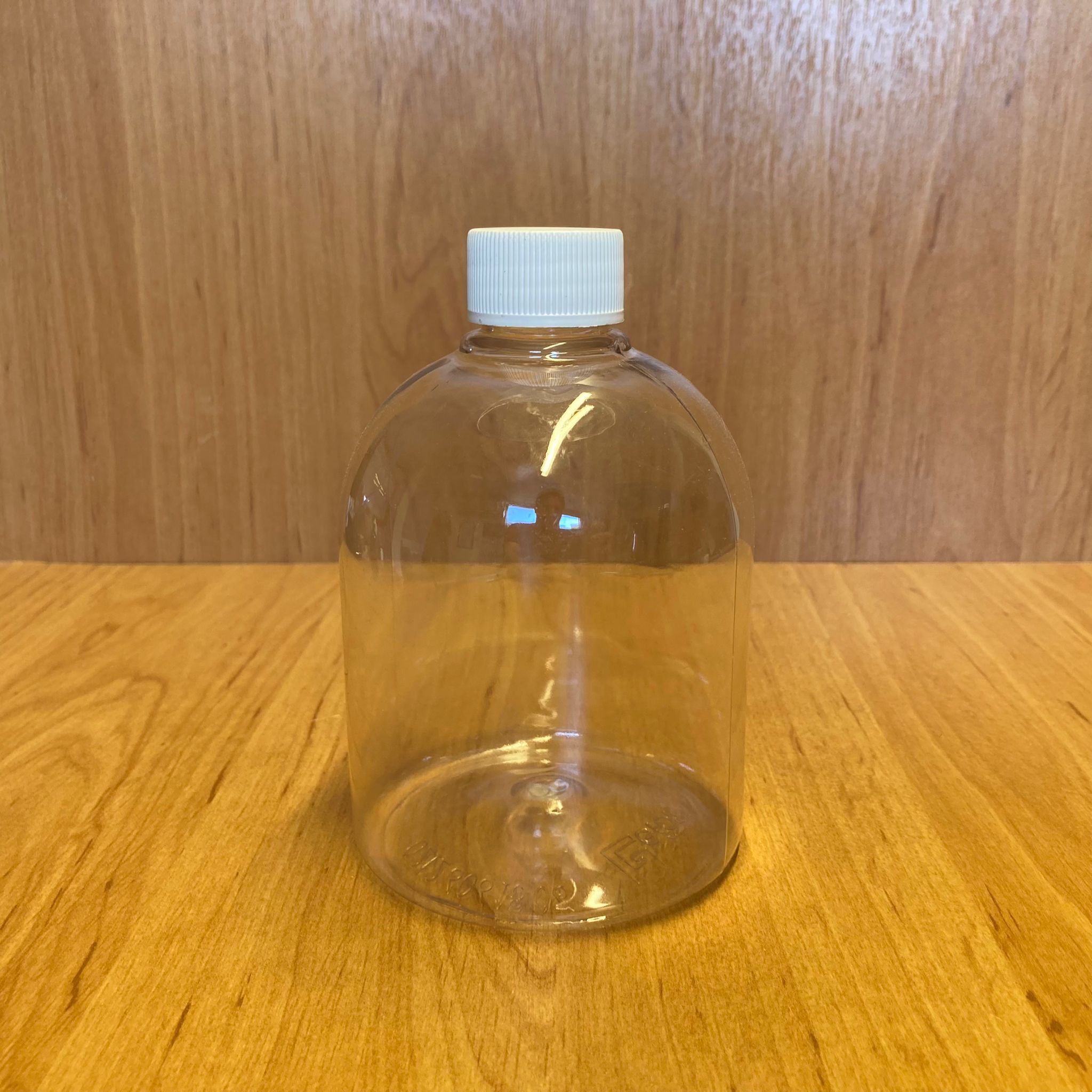 500 Cc Tombul Plastik Şişe - Beyaz Plastik Kapaklı - 500 Ml Tombul Boş Plastik Şişe