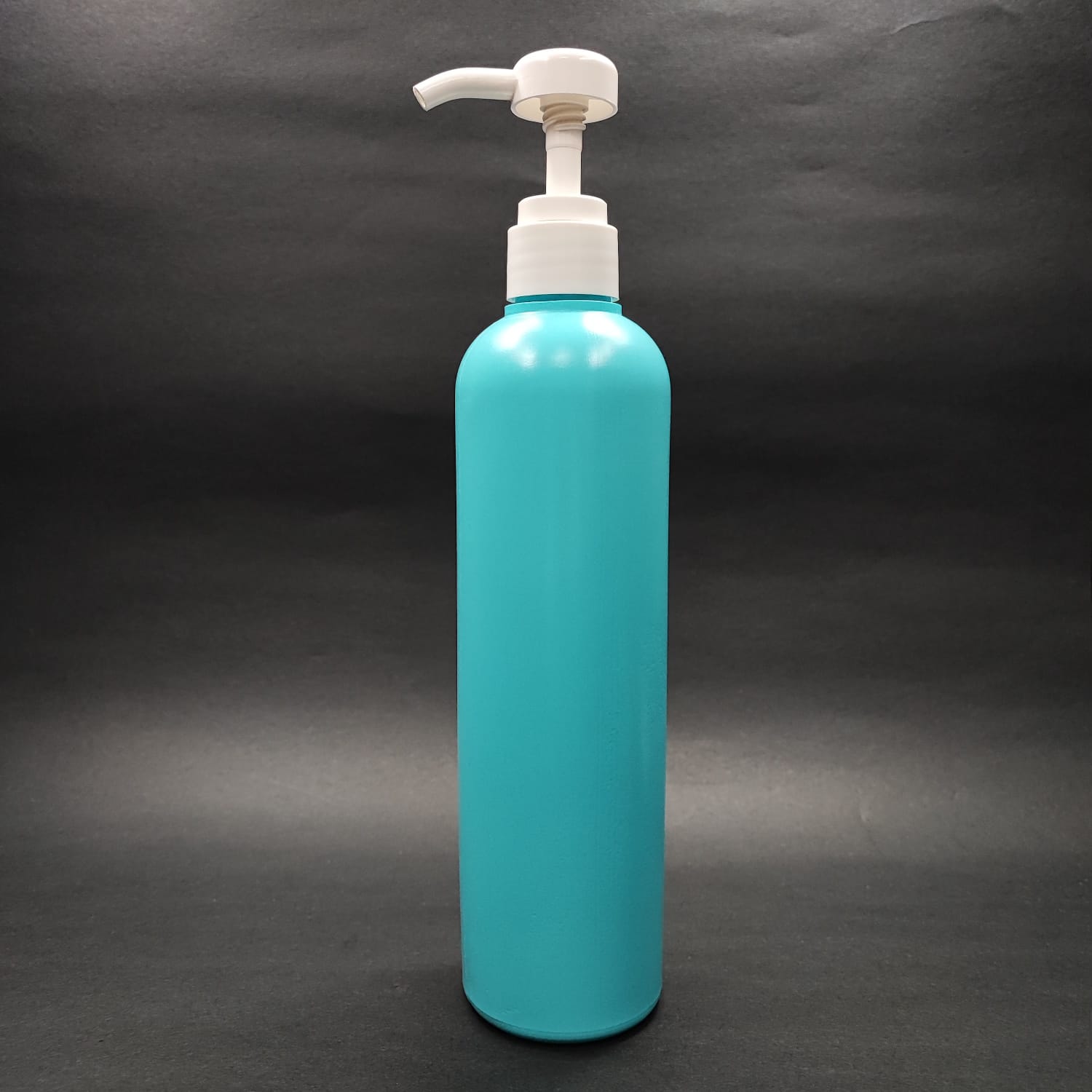 500 Cc Turkuaz Polietilen Pe Şampuan Şişesi - Beyaz 4 Cc Dozajlı Şampuan Pompalı - 500 Ml Pe Şampuan Şişesi