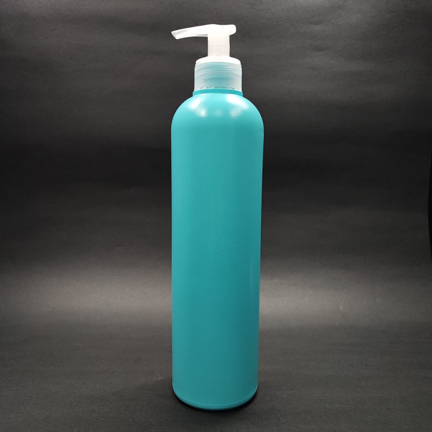 500 Cc Turkuaz Polietilen Pe Şampuan Şişesi - Şeffaf Sıvı Sabun Pompalı - 500 Ml Pe Şampuan Şişesi