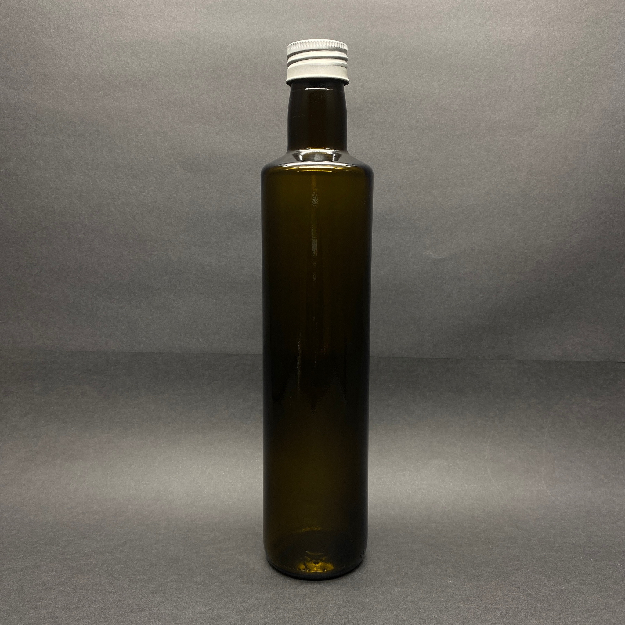 500 Cc Yeşil Dorika Cam Şişe - Gümüş Metal Alüminyum Kapaklı - 500 Ml Dorika Yağ Şişesi - Sirke Şişesi