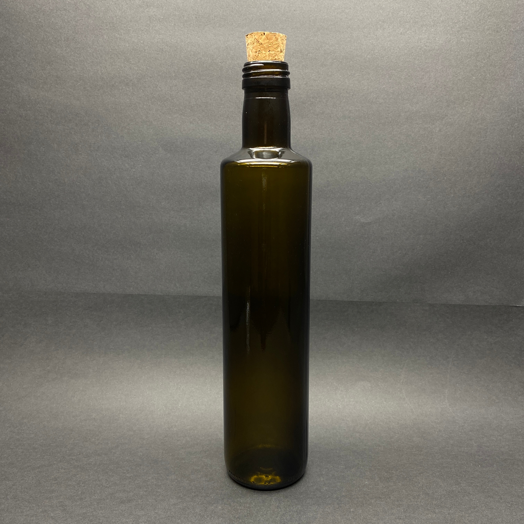 500 Cc Yeşil Dorika Cam Şişe - Mantar Tıpalı - 500 Ml Dorika Yağ Şişesi - Sirke Şişesi
