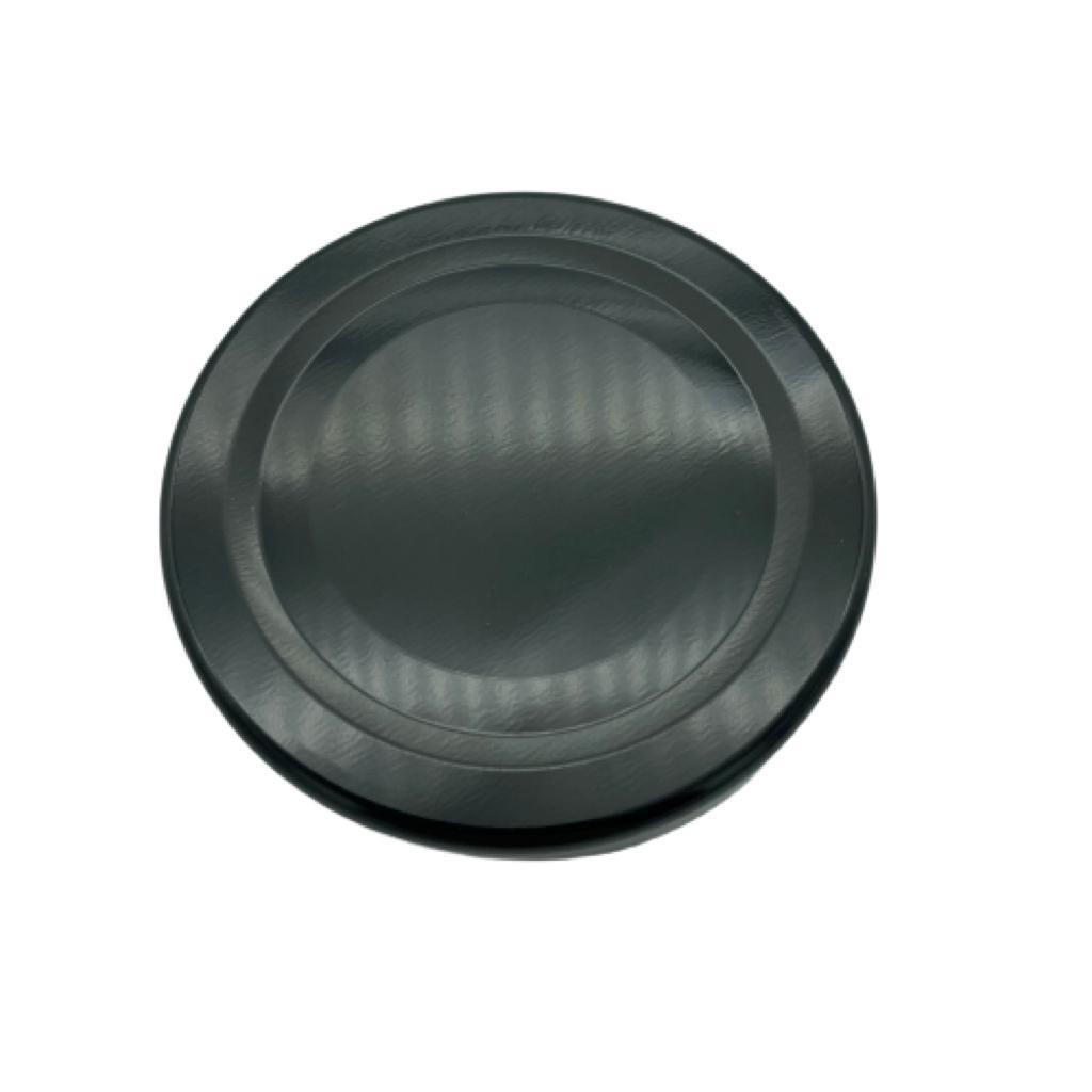 58 Mm Twist-Off Siyah Metal Kapak