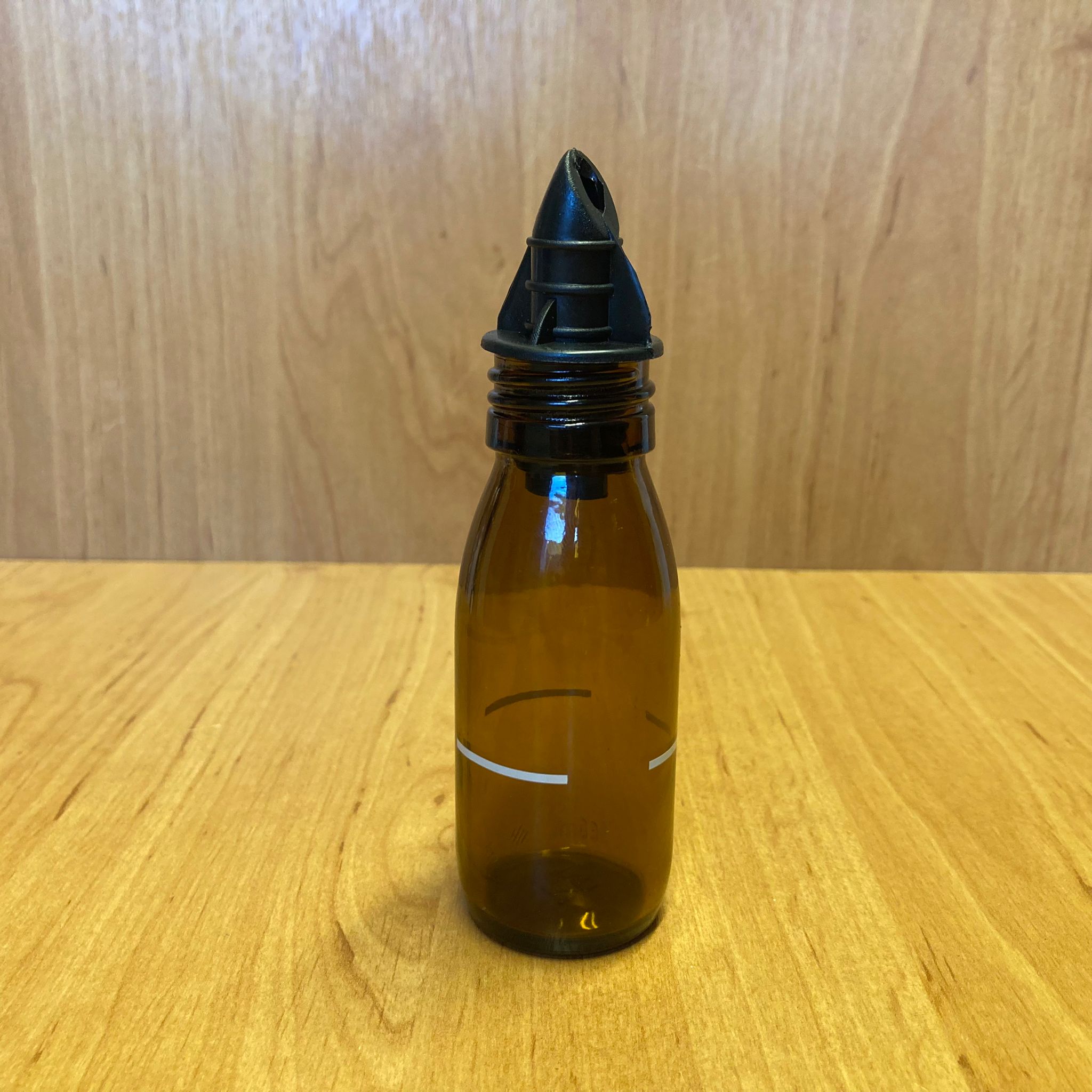 60 Cc Amber Yağdanlık Şişesi - 60 Ml Cam Yağlık Sirkelik Şişe - Siyah Akıtıcılı