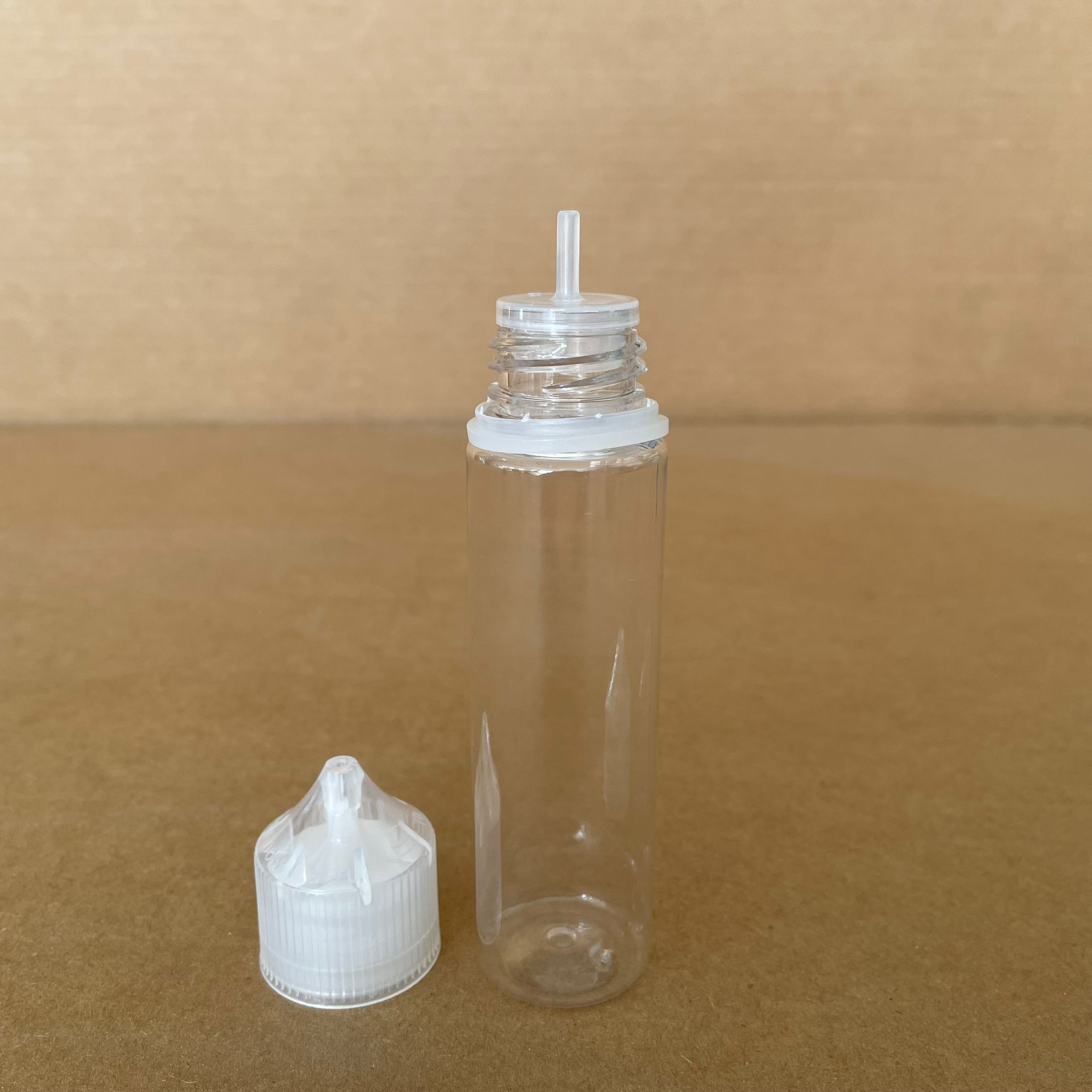 60 Cc Gorilla Şişe - Şeffaf - 60 Ml Likit Şişesi - Mürekkep Şişesi - Kapaklı  - Tıpalı - İğne Uçlu Damlalıklı Şişe