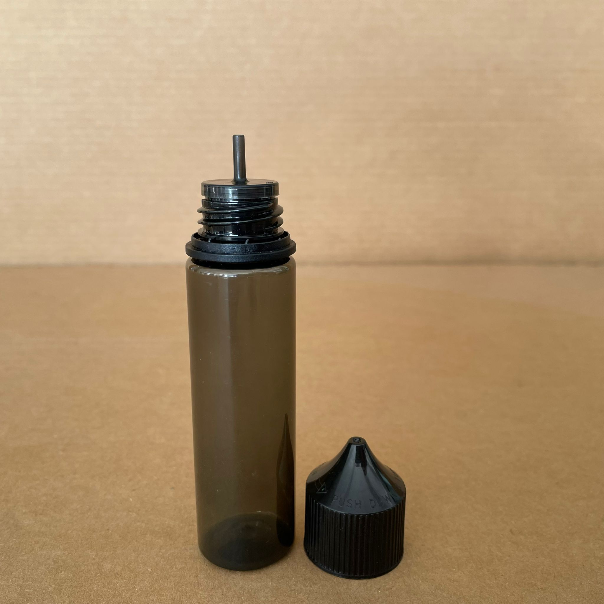 60 Cc Gorilla Şişe - Siyah - 60 Ml Likit Şişesi - Mürekkep Şişesi - Kapaklı  - Tıpalı - İğne Uçlu Damlalıklı Şişe