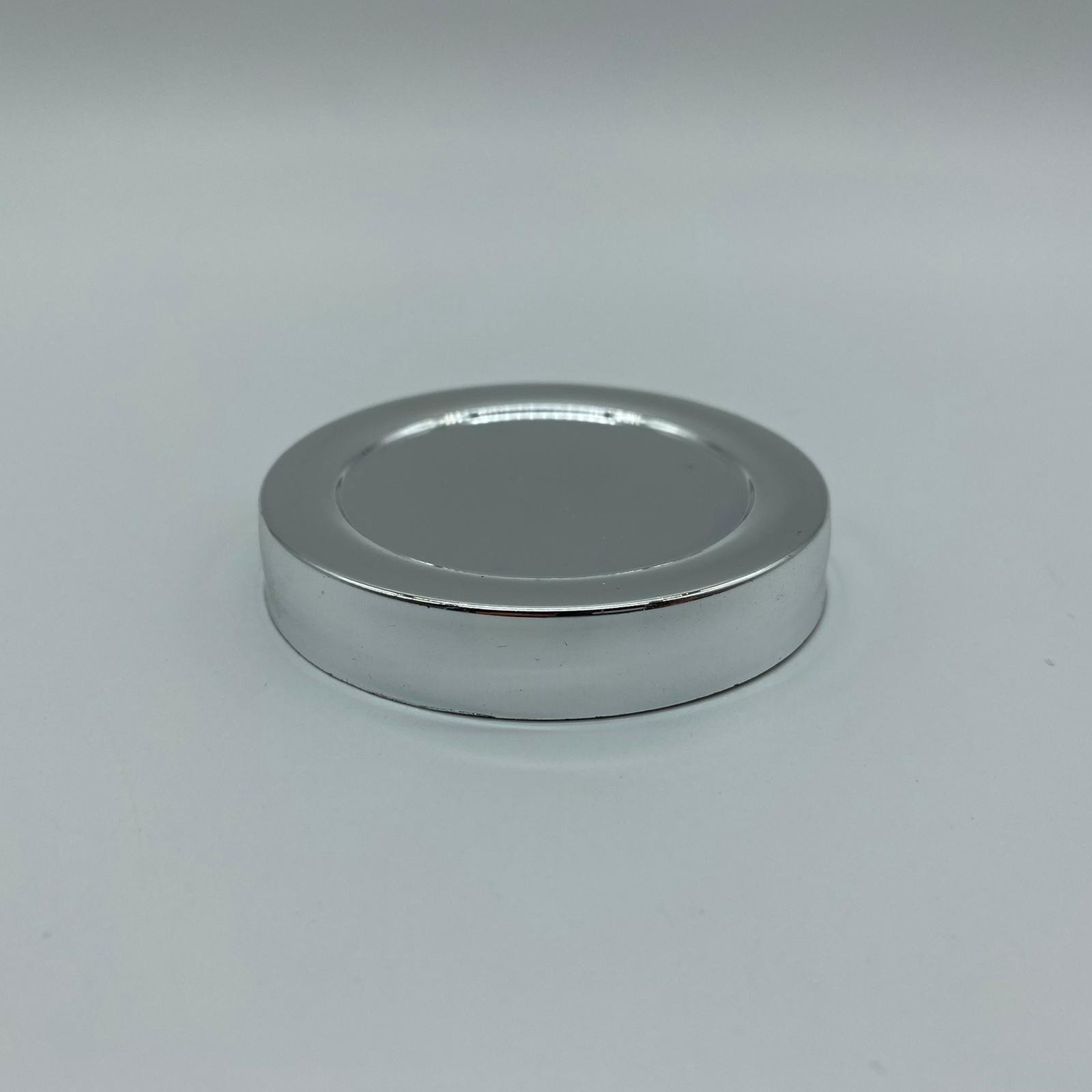 63 Mm Gümüş Kaplamalı Plastik Kapak