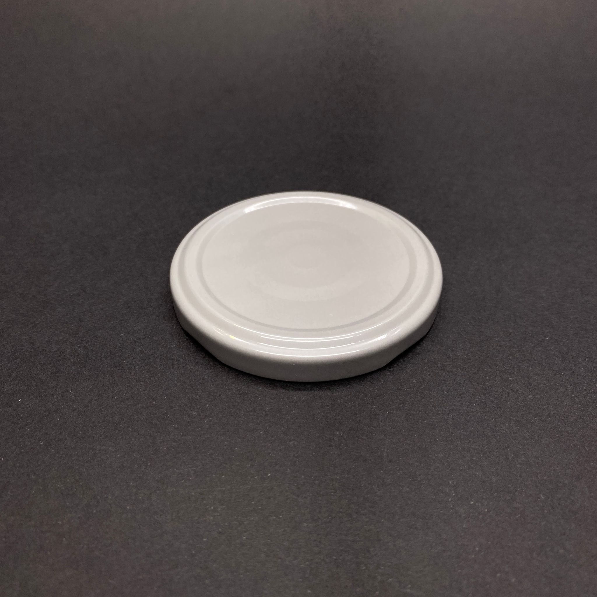 63 Mm Twist-Off Gri Metal Kapak - Emniyet Düğmeli Metal Kapak
